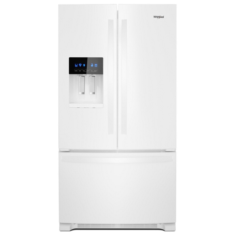 Whirlpool WRF555SDHW 24.7-cu ft French Door Refrigerator with Ice Maker, Water and Ice Dispenser (White) ENERGY STAR