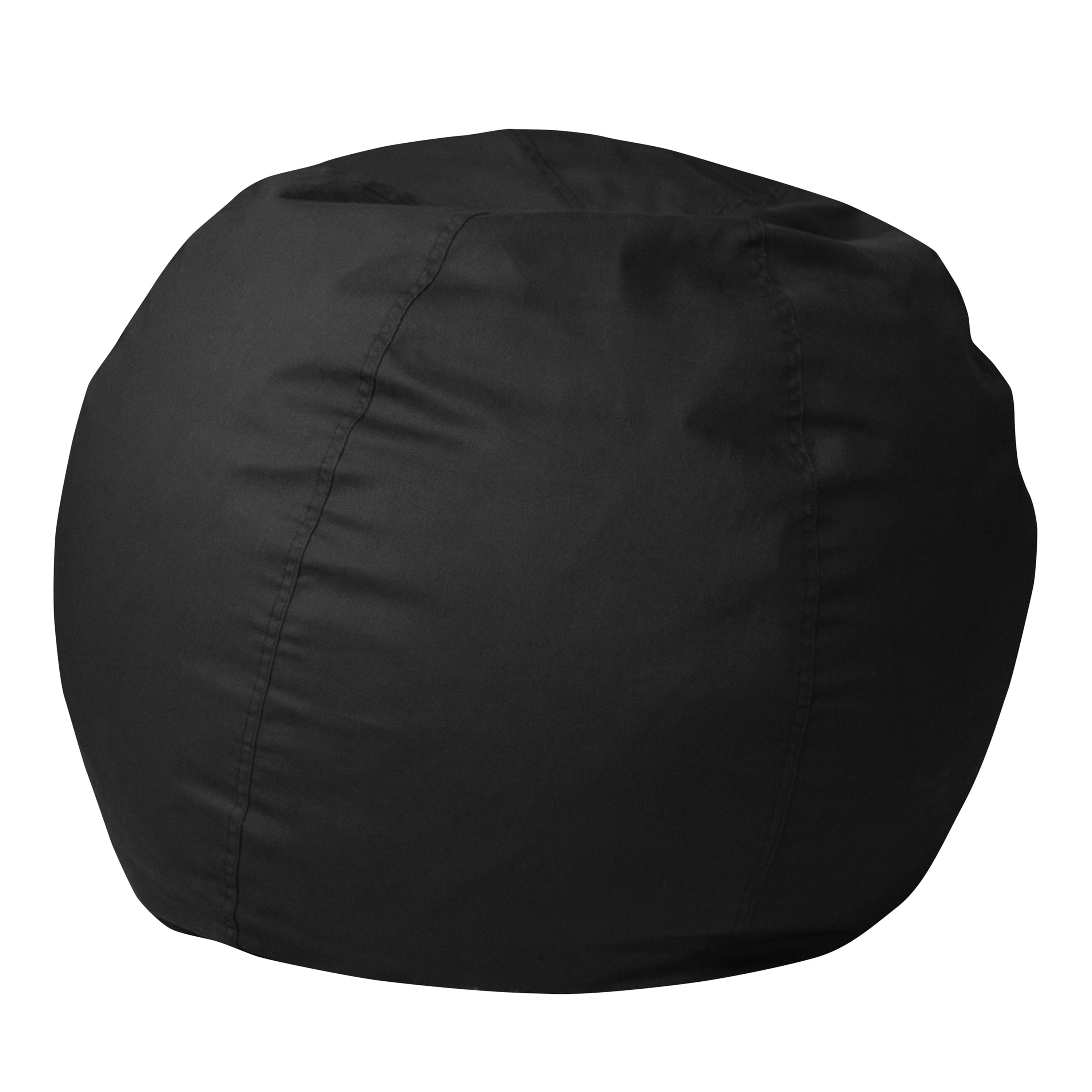 Flash Furniture 196861119637 Dillon Small Solid Black Refillable Bean Bag Chair for Kids and Teens
