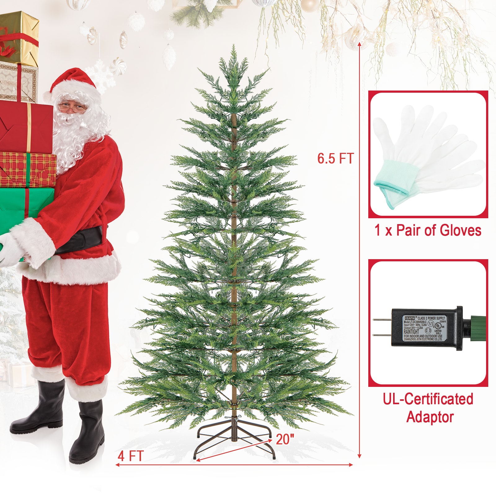 LIVIZA HYS24587US Artificial-Christmas-Trees - View #3