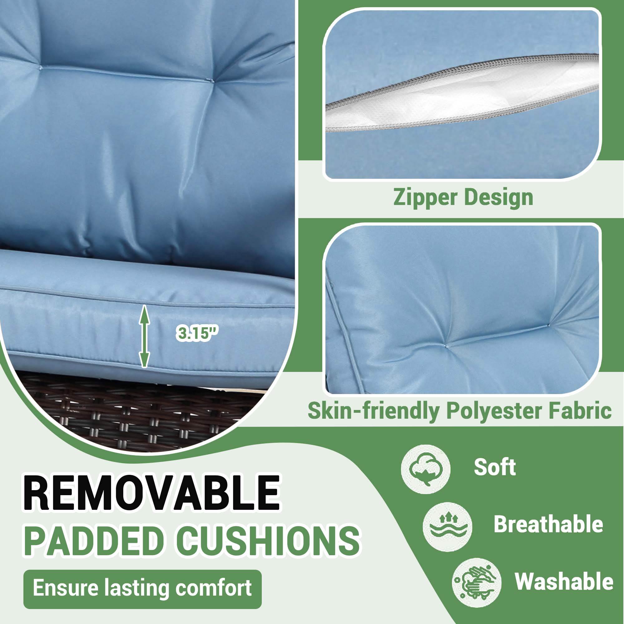 Fun Orange FUNHWCP29 Patio-Conversation-Sets - View #6