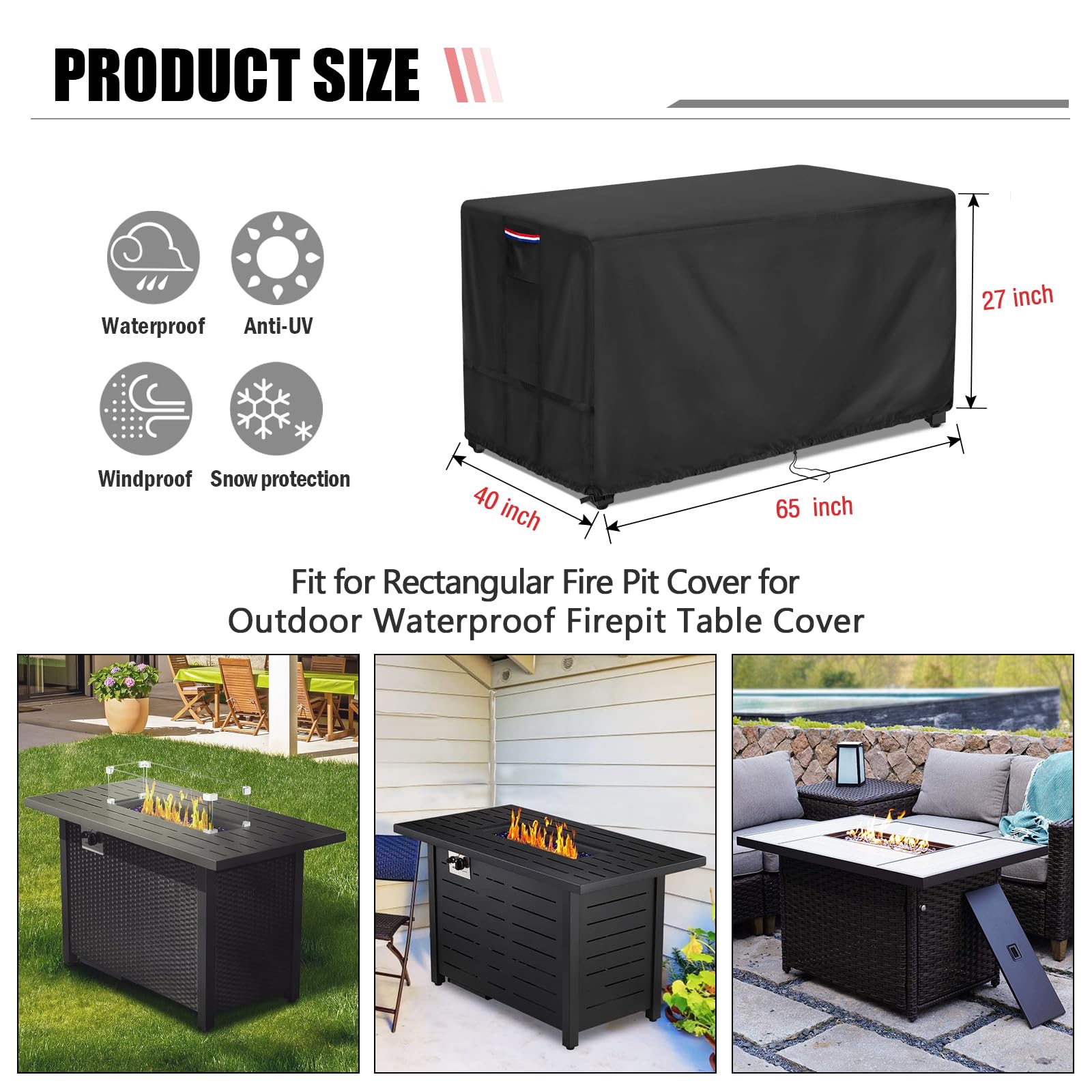 Phyfalip LPF0706P041 Fire-Pit-Covers - View #3