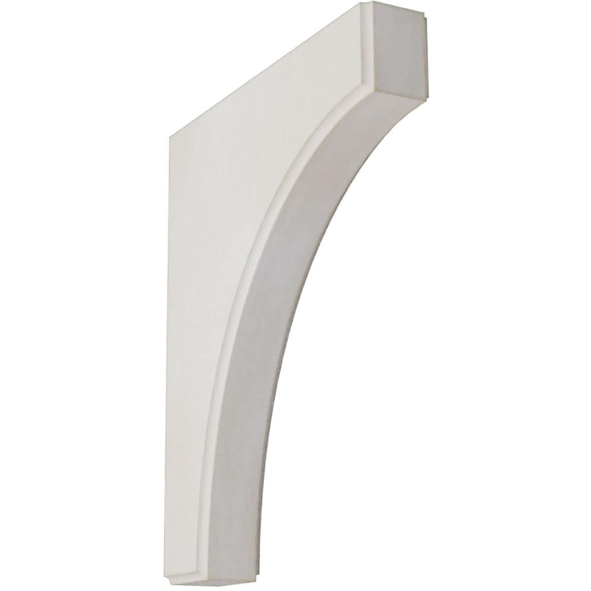 Ekena Millwork BKTWD02X10X12CVWH Clarksville 1-3/4-in x 10-in x 12-in Rubberwood White Wood Standard Bracket