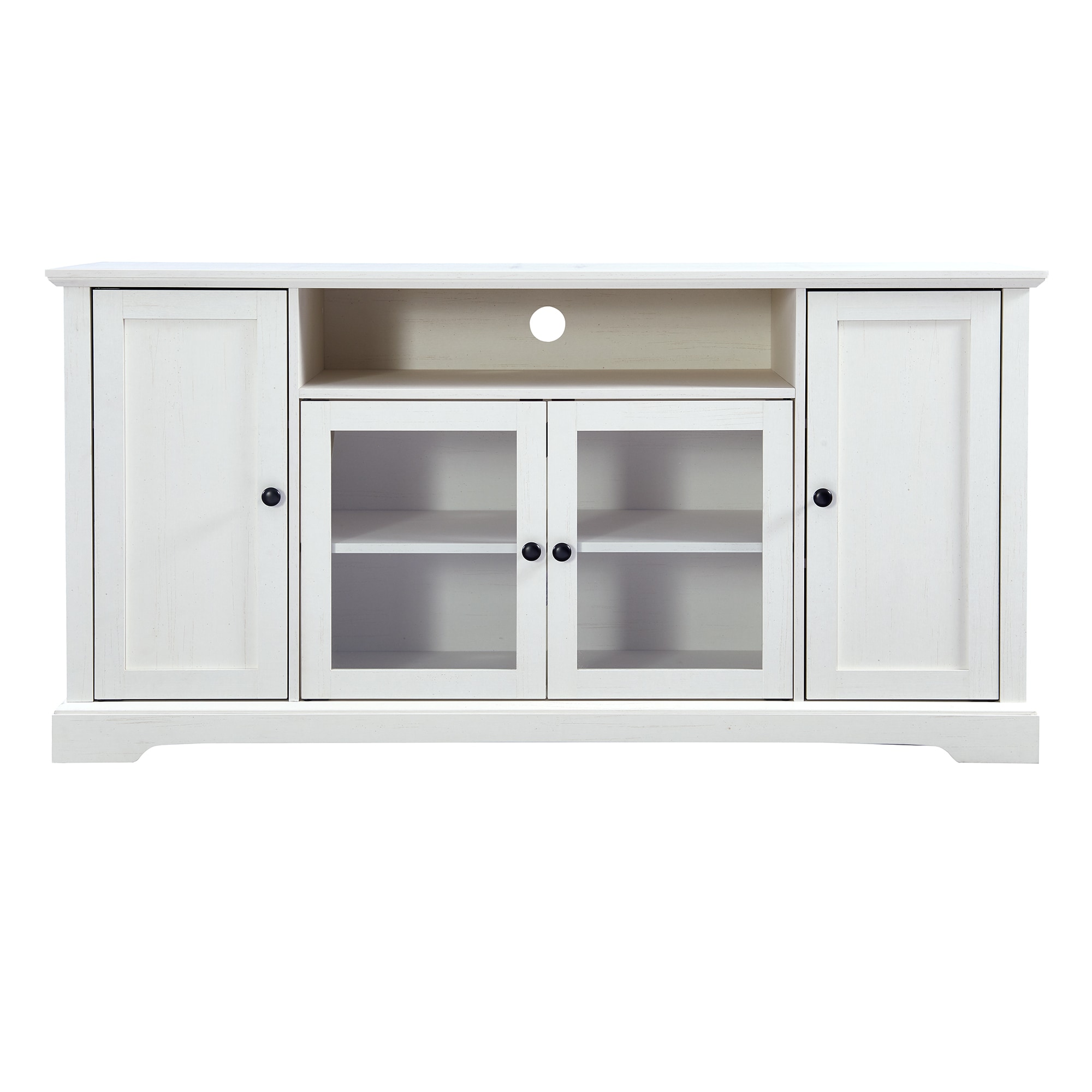 Sumyeg TV stands Modern/Contemporary White Tv Cabinet (Accommodates TVs ...