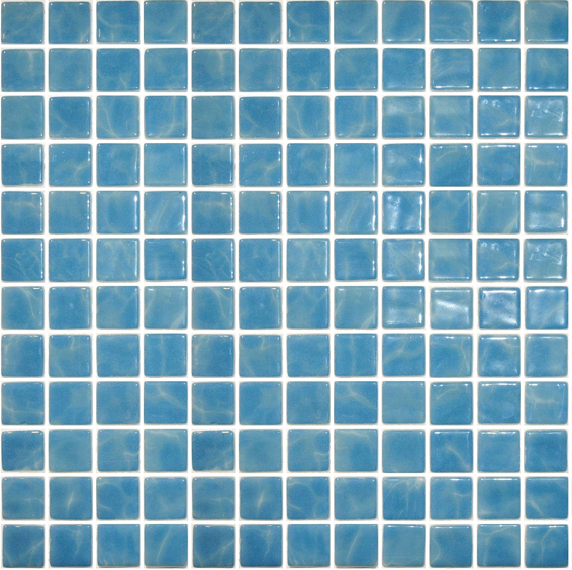 Andova Tiles SAM-ANDMED474 Sample- Turkish 6-in x 6-in Polished Glass Patterned Floor and Wall Tile
