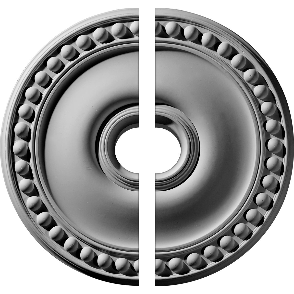 Ekena Millwork CM19FO2-03500 Foster 19.125-Inches W x 19.125-Inches L Architectural Primed Polyurethane Split Ceiling Medallion