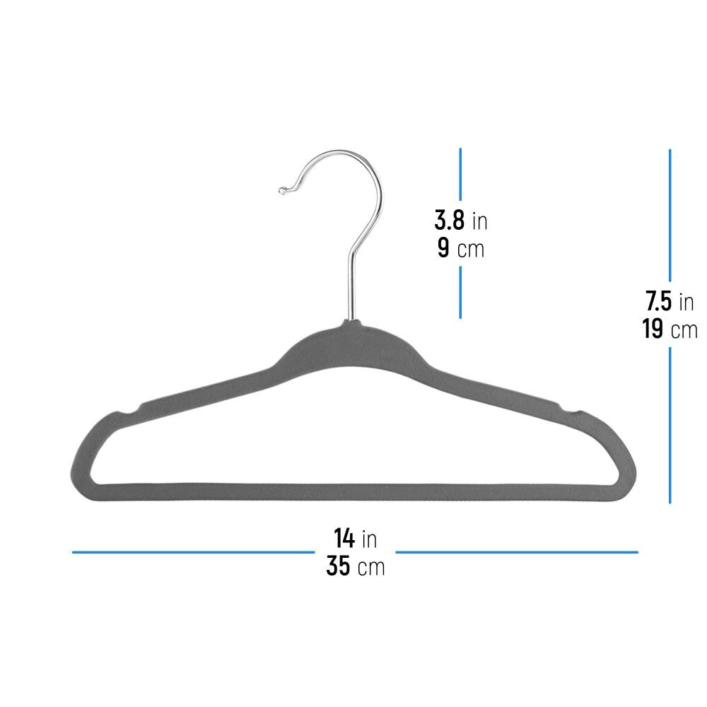 Osto Premium Velvet Hangers For Kids, Pack Of 50 Non-slip Clothes