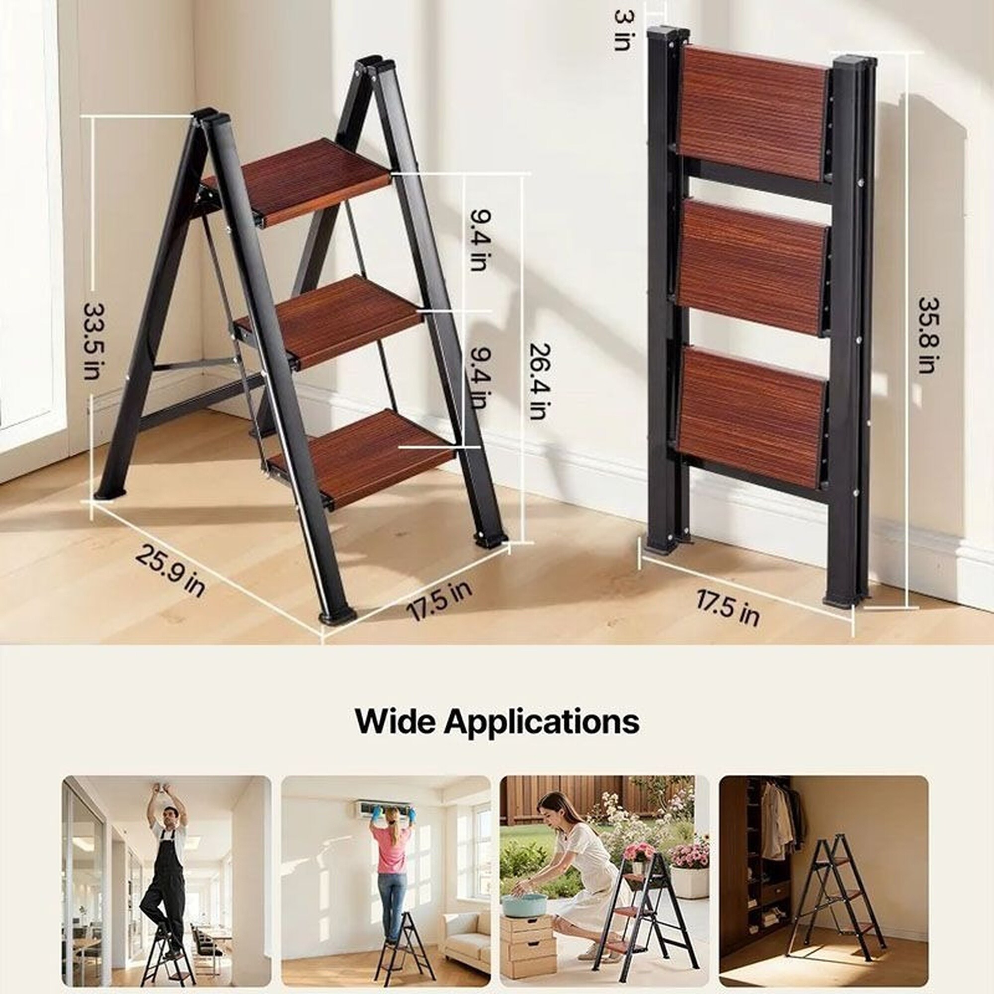 Wudkey ZXR2580 Step-Ladders - View #2