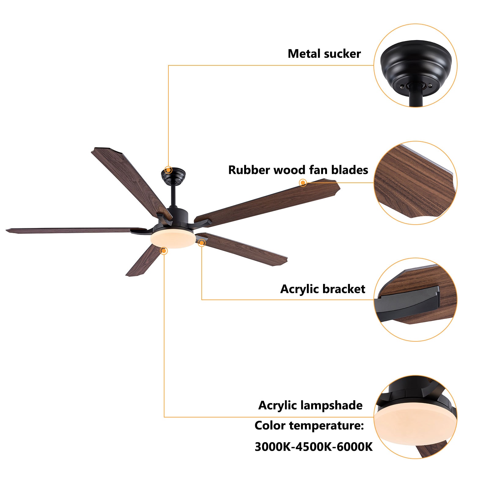 Oukaning JZUCOD-00720099 Ceiling-Fans - View #5