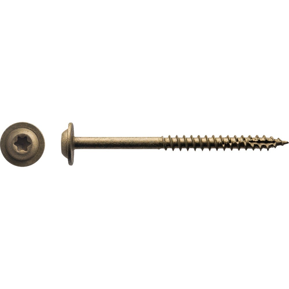 Big Timber  10 x 2.5 Inches Bronze Cabinet Screws - T-25 Drive Low Profile 79 Pieces per Box