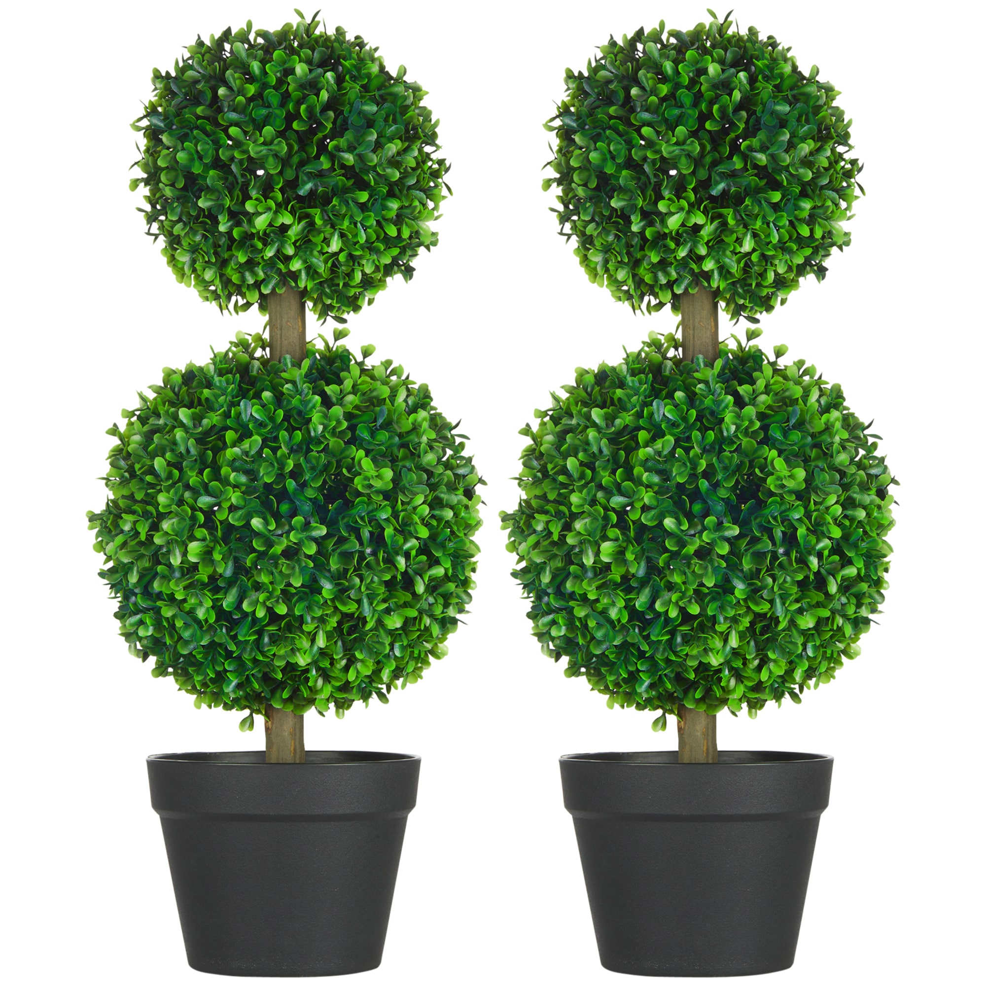 Blisstyle - Homcom Artificial Plant for Home Decor Indoor Outdoor Fake Plants Artificial Tree in ...