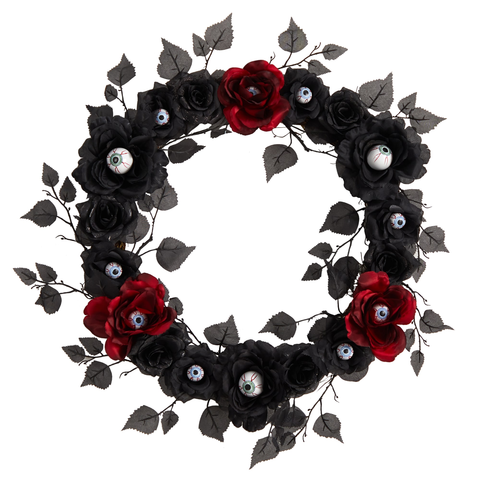 Nearly Natural W1198 2-Feet 24-Inches Black Artificial wreath