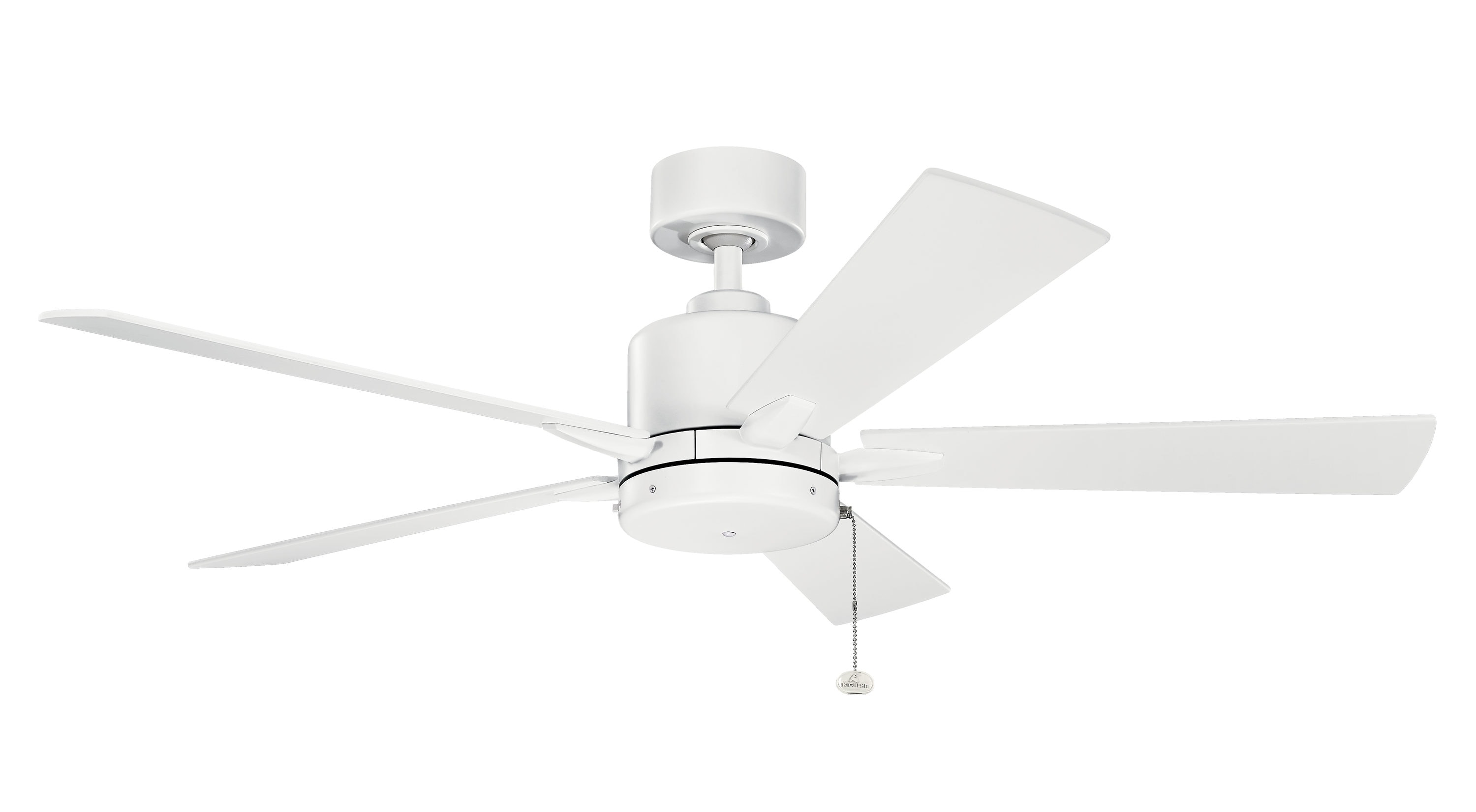 Kichler 330242MWH Lucian II 52-in Matte White with Matte White Blades Ceiling Fan Light Kit Compatible ( 5 -Blade )