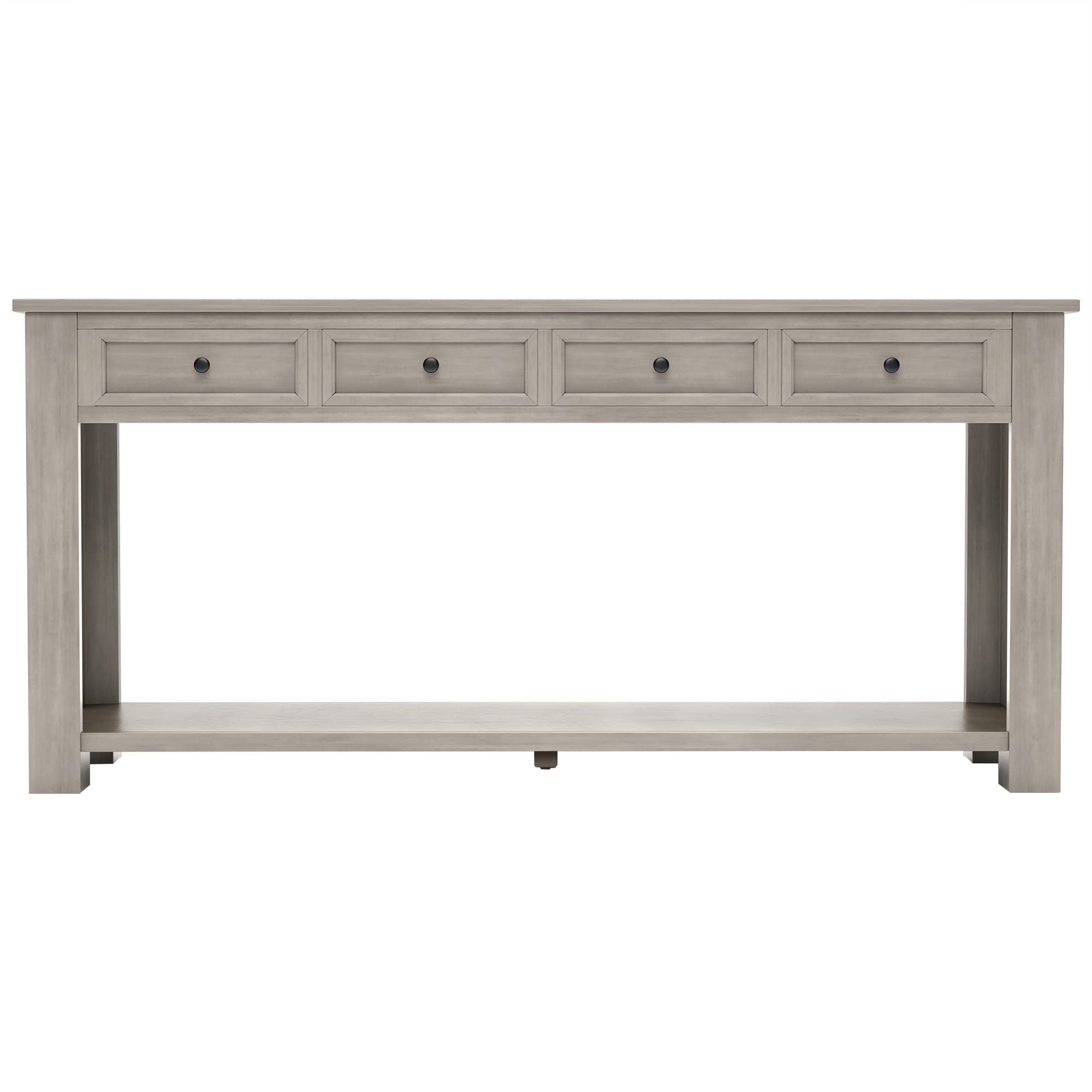 AHIOU HOME ZAAH-CT287219E Rustic Gray Wash Console table