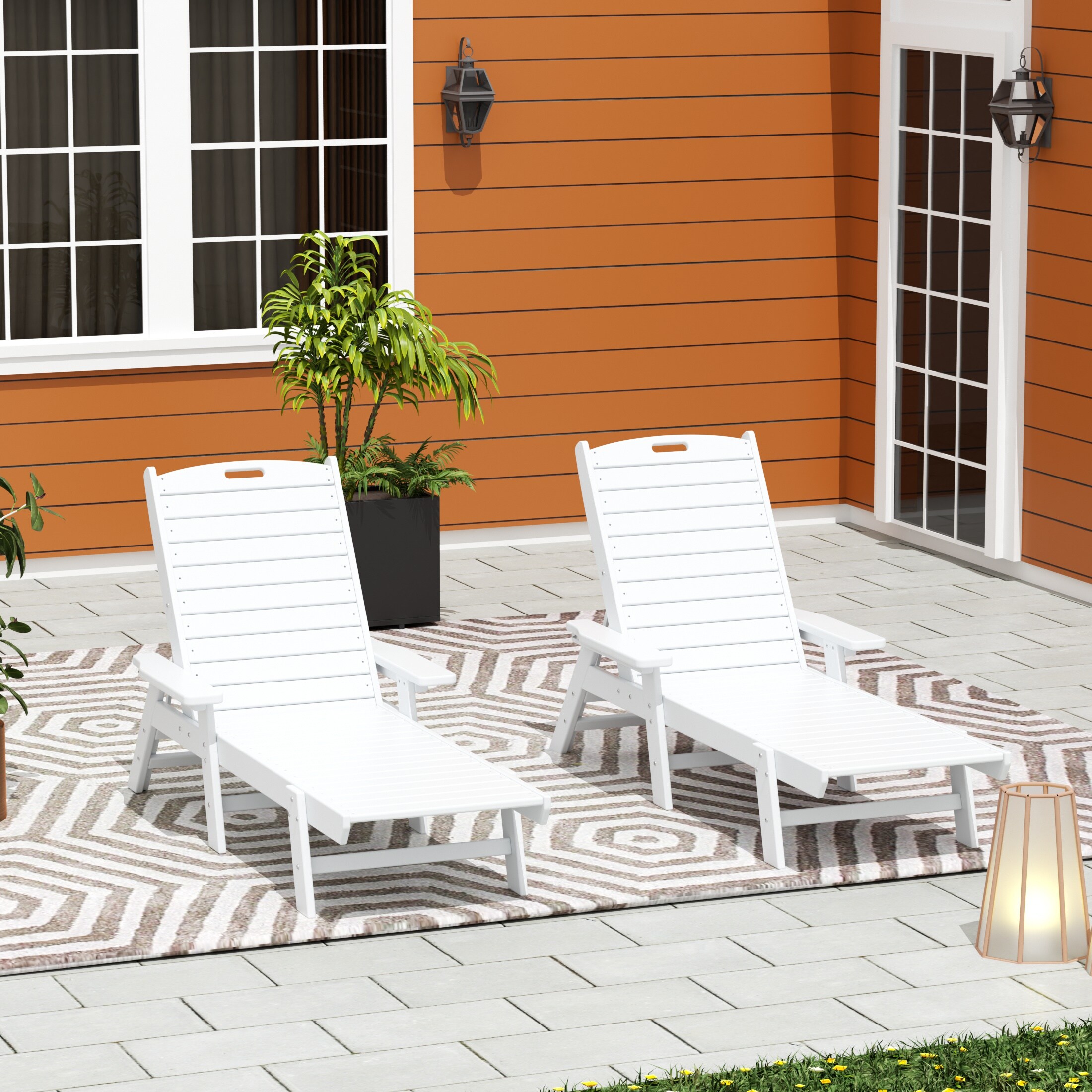 Westin Furniture OP2003-WH-2 Patio-Chairs - View #2