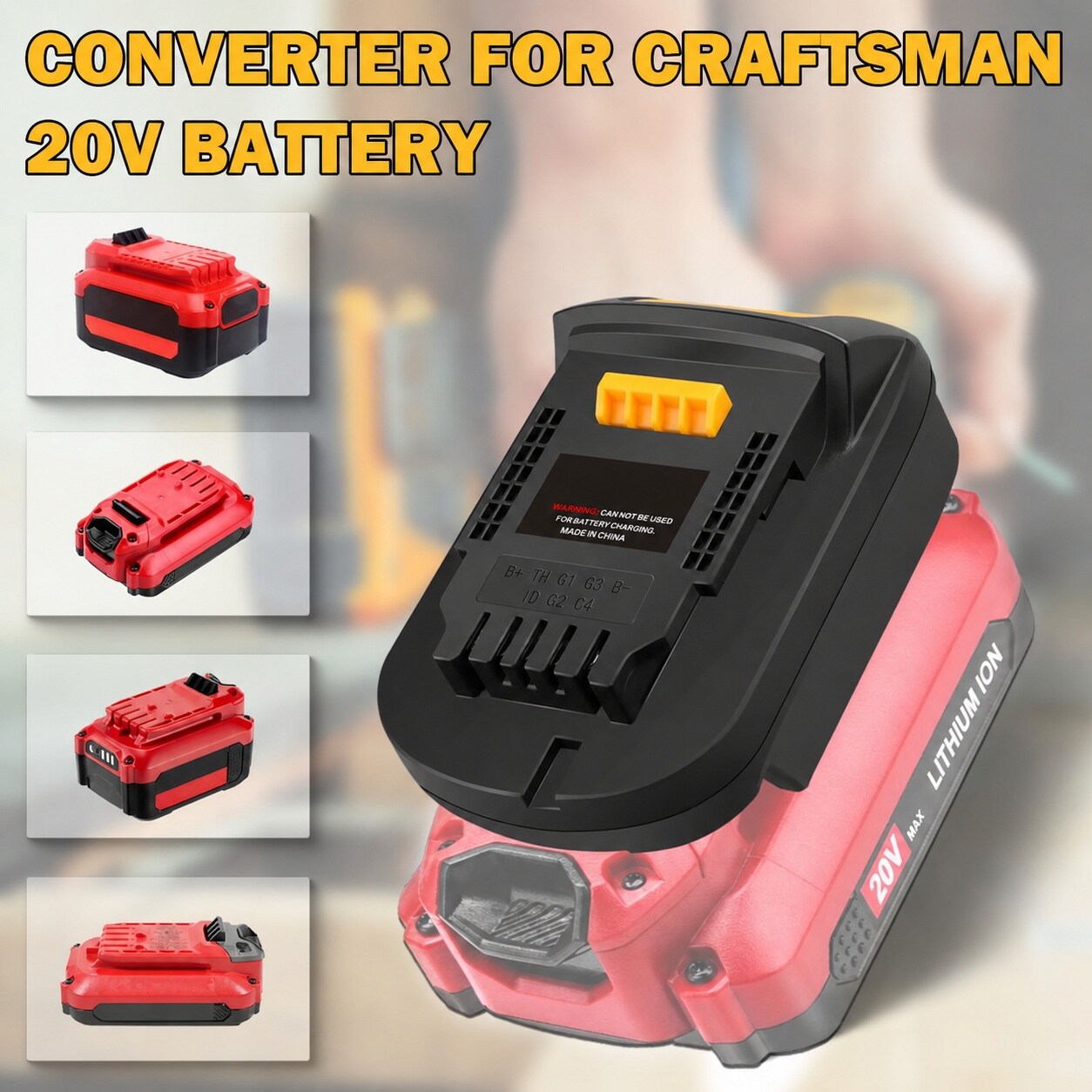 KHKFY Adapter Compatible with V20 System Converts for Use with 20V ...