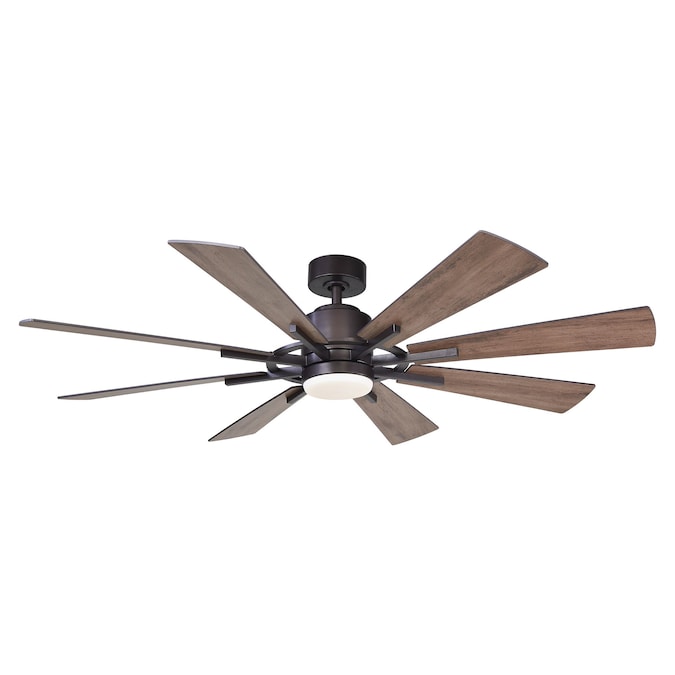 Parrot Uncle 60 In Black Led Indoor Ceiling Fan With Light Remote 8 Blade The Fans Department At Com - Best 60 Ceiling Fan With Light