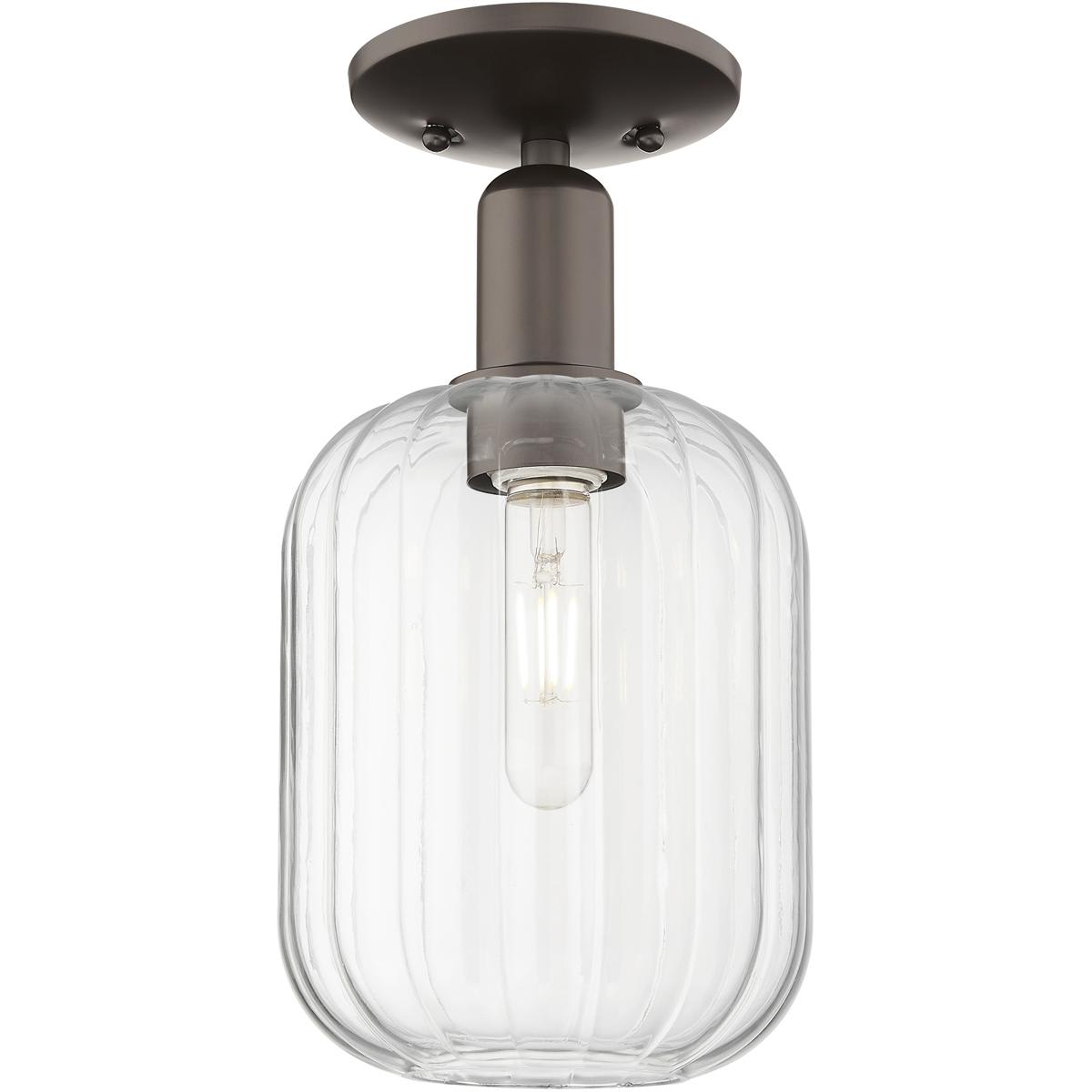 Innovations Lighting 2870289 716-1C-OB-G460-7CL Preston Semi-Flush Mount