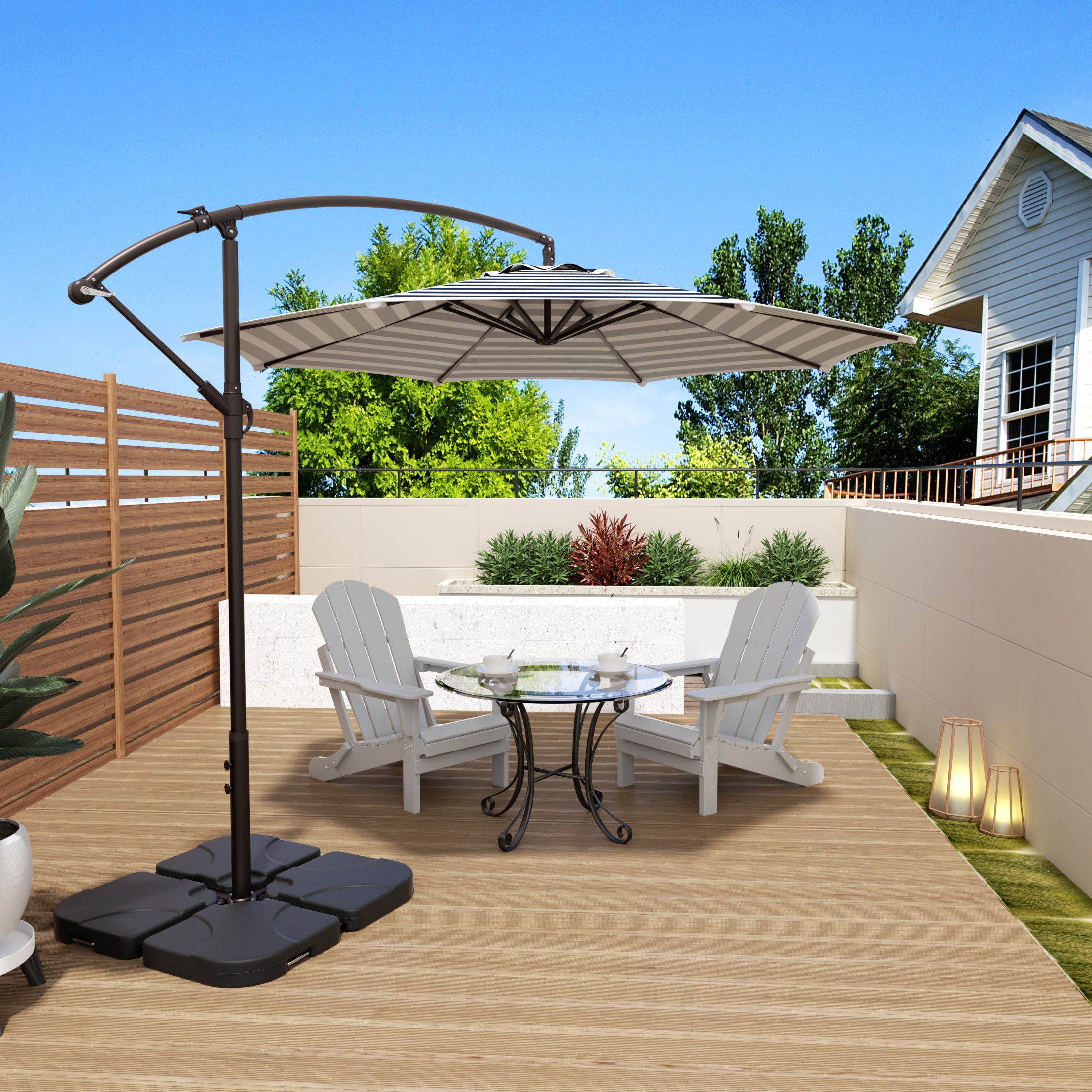 Westin Furniture 9801-BK-WH-981 Umbrellas-2 - View #2