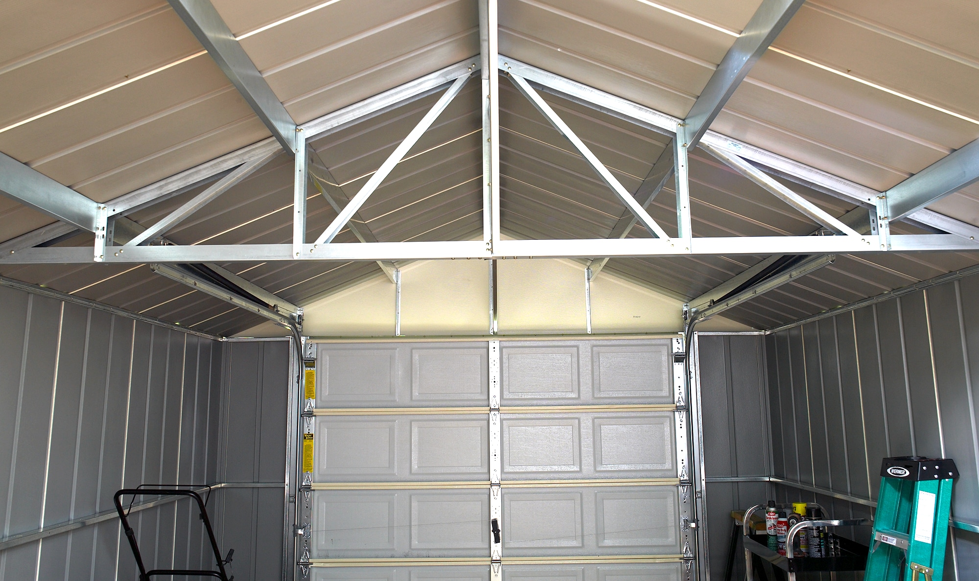 Arrow 12-ft x 17-ft Metal Single Car Garage Building in the Garage  Buildings department at
