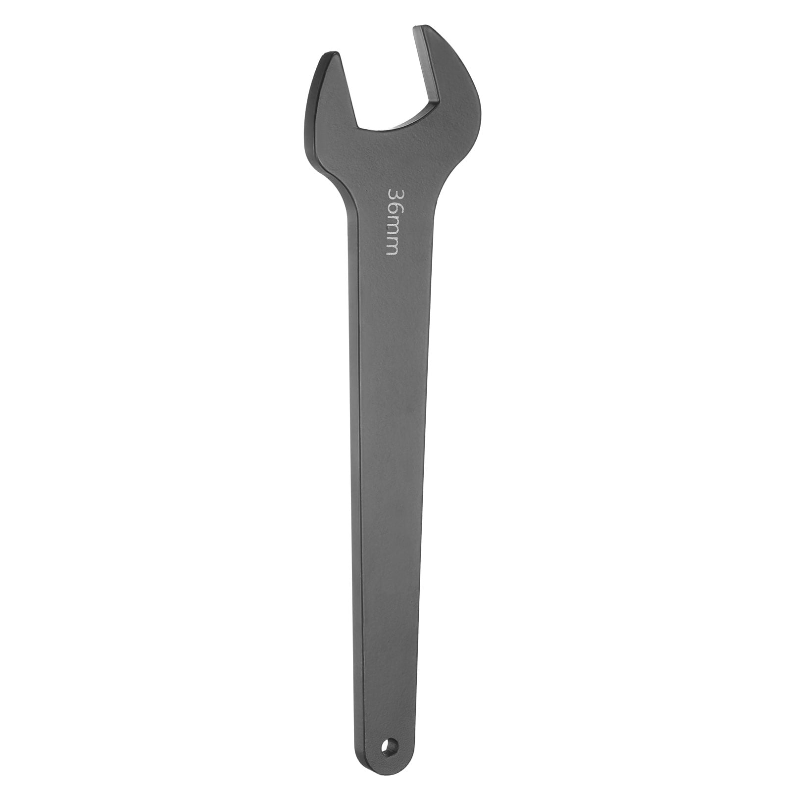 Harfington Single Open End Wrench 36mm Metric 15 Degree Offset Angle U-Shaped Open Ended Spanner Small Flat Head Blackening Wrench with Straight Shank for Automotive Repair Furniture Assembly #S26030900UX1048
