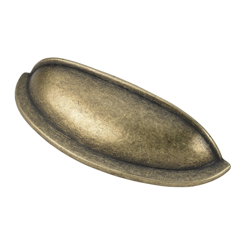 Brainerd Davidson 2-1/2-in Center to Center Tumbled Antique Brass Arch Cup Drawer  Pulls in the Drawer Pulls department at
