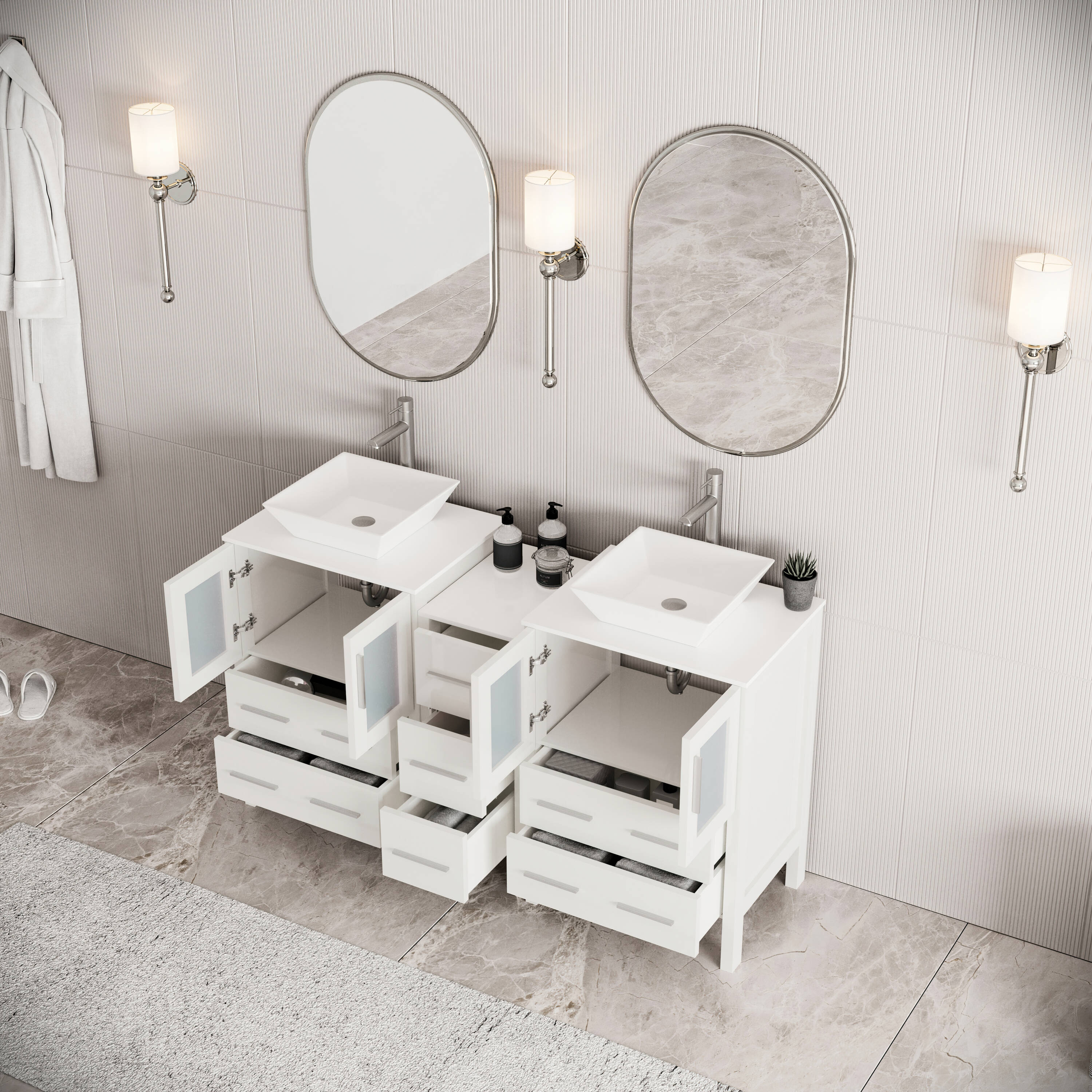Fresca FCB62-123612WH vanities - View #6