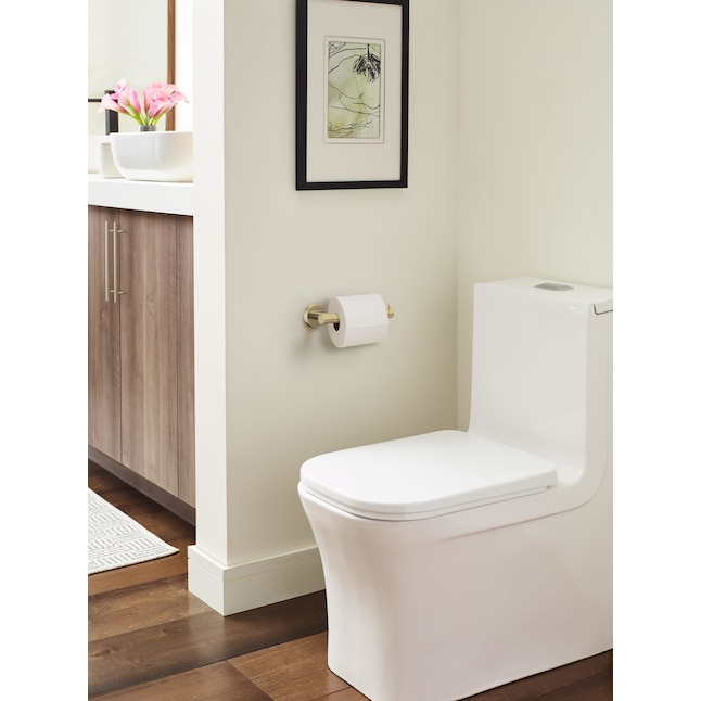 Amerock Arrondi Golden Champagne Wall Mount Single Post Toilet Paper Holder Amerock Arrondi Golden Champagne Wall Mount Single Post Toilet Paper Holder