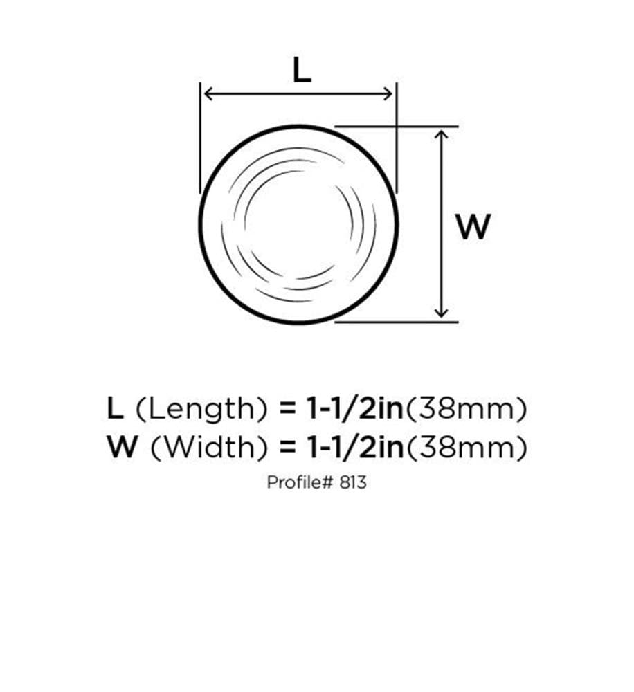 Amerock BP813WD Cabinet-Knobs - View #7