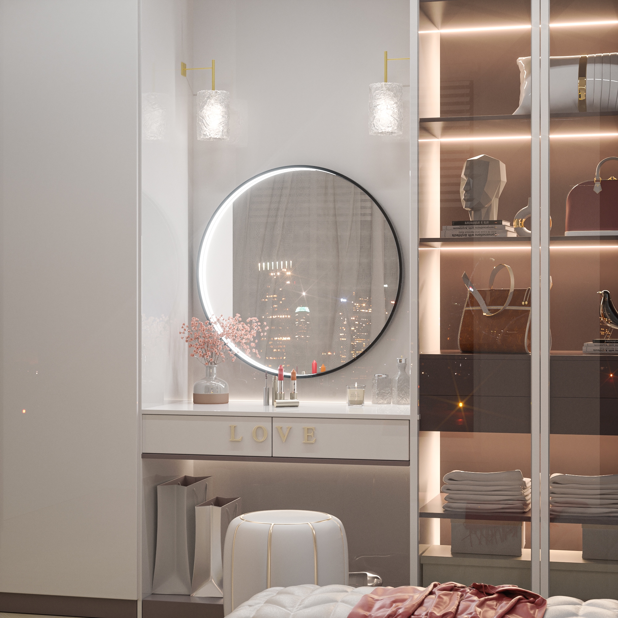 Keonjinn LW-JZ-CGSSW-MR60-BK Framed-Bath-Mirrors - View #2