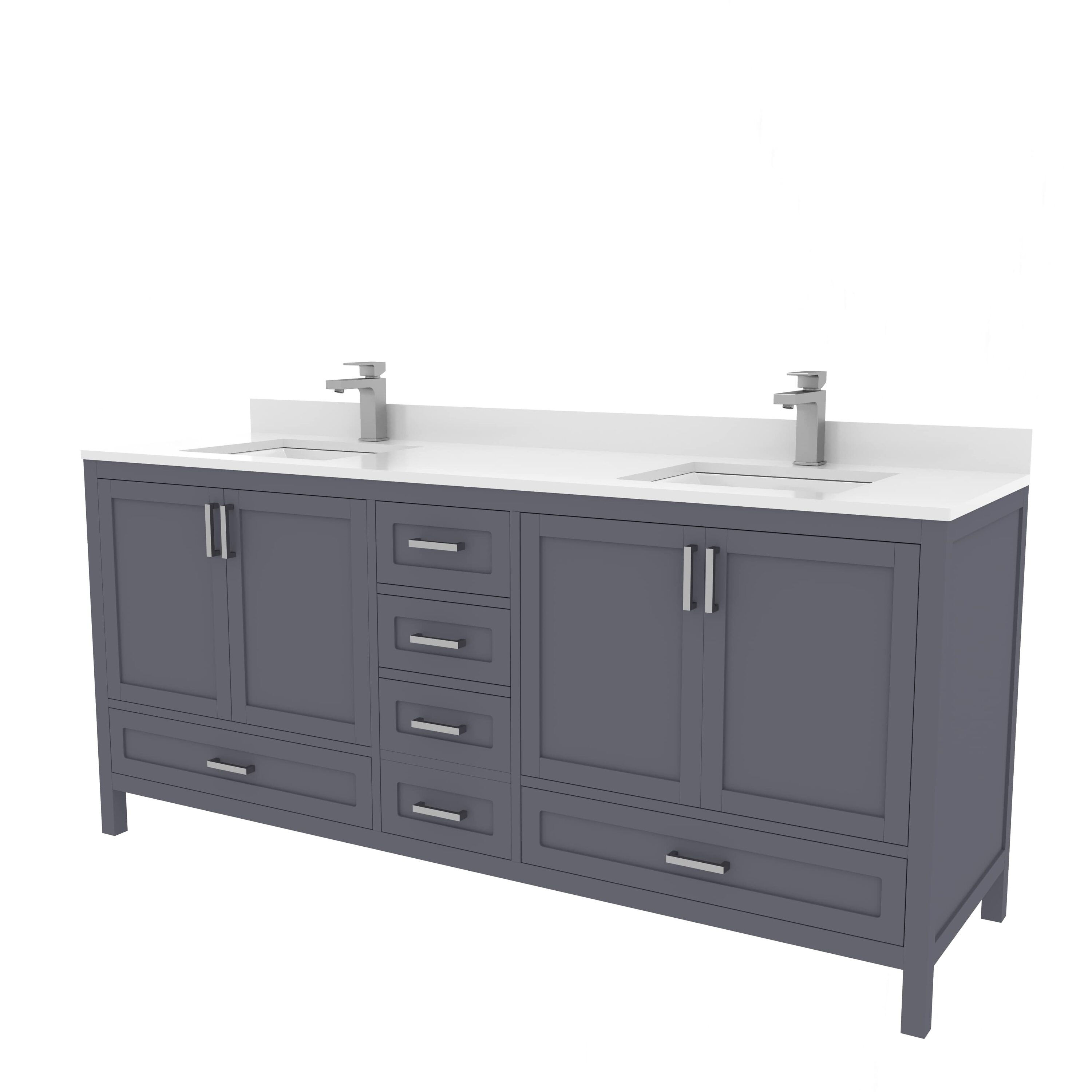 Ayna Decors AVR72CG3122 Bath-Vanity-Combo - View #5