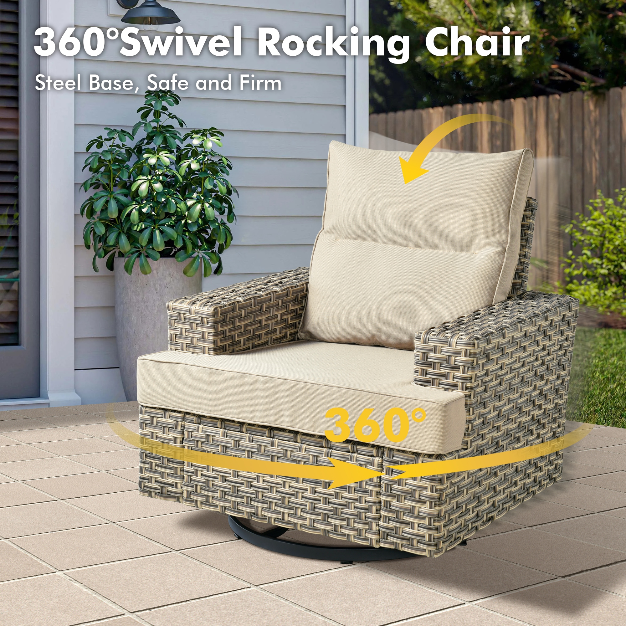 Ovios TS608Y Patio-Conversation-Sets - View #3