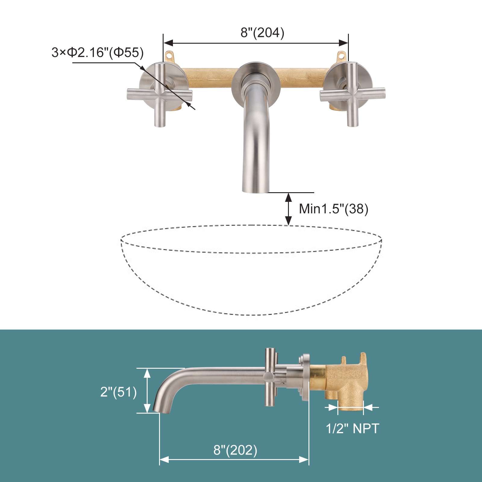 WOWOW 131400-LW Lavatory-Faucets - View #8