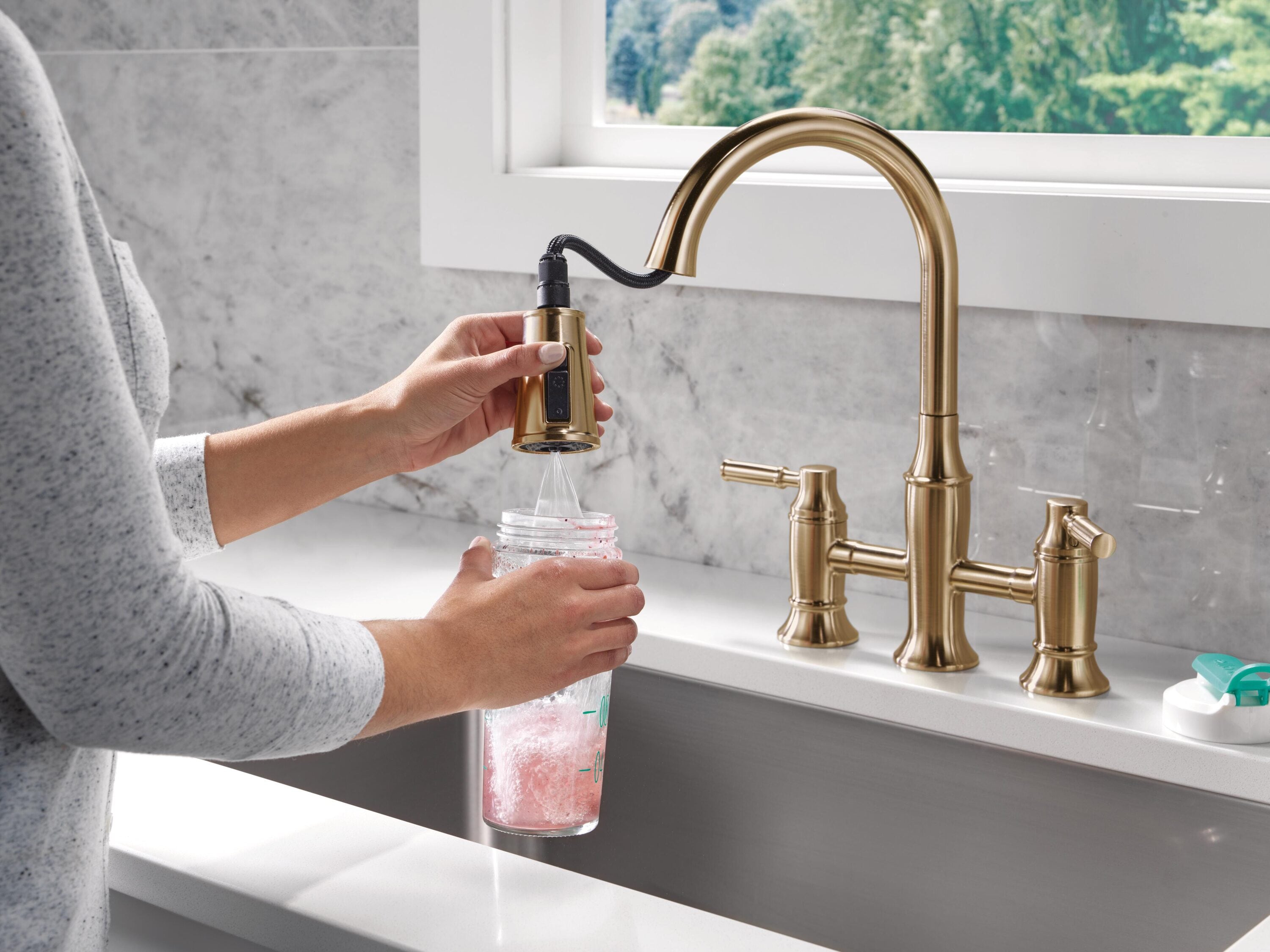 Delta 2384L-CZ-PR-DST Kitchen-Faucets - View #14