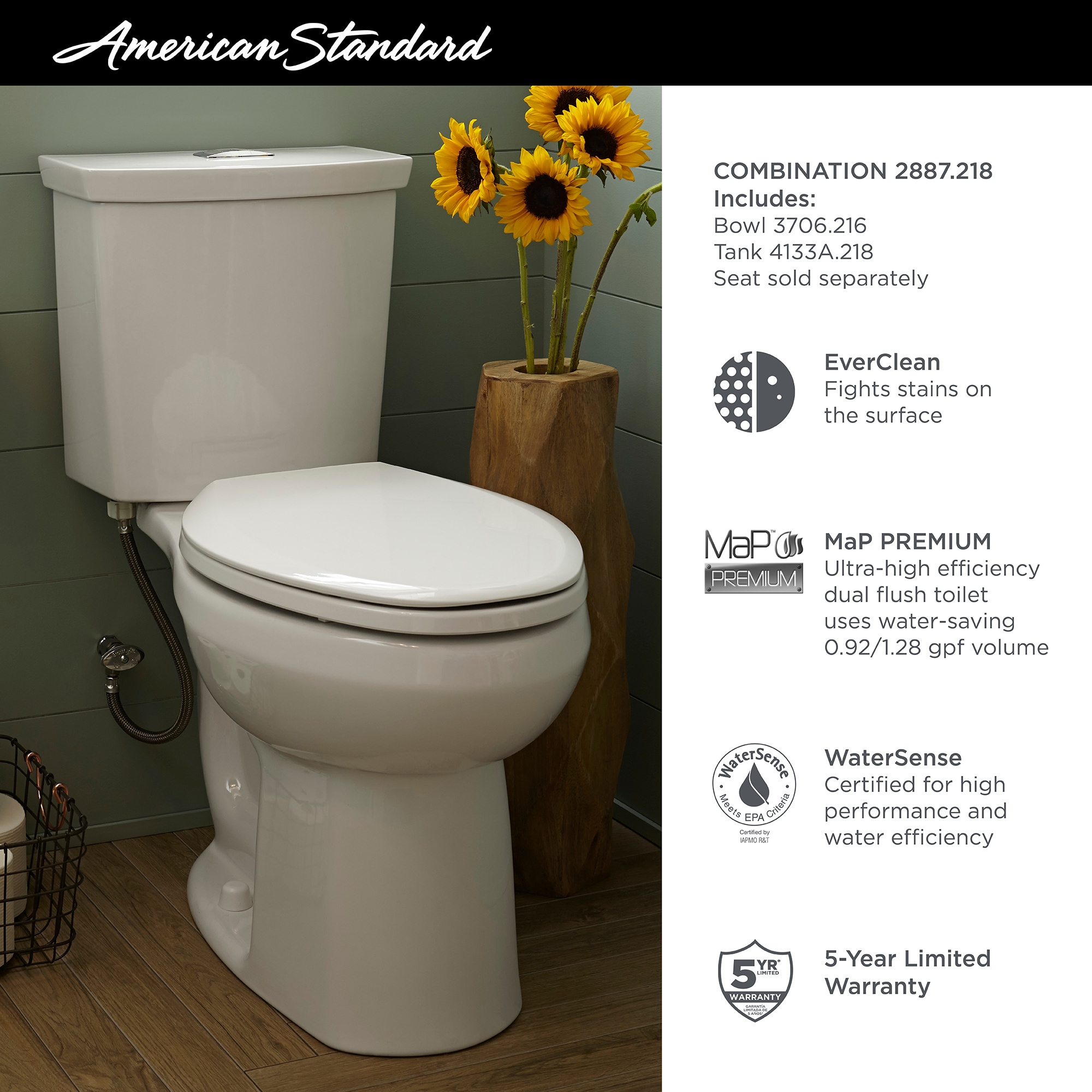 American Standard 2887518.020 toilets - View #7
