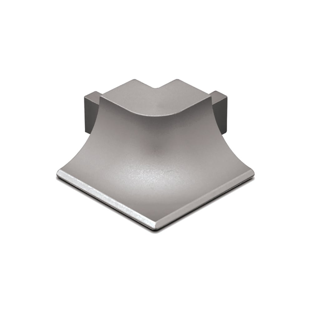Schluter Systems E90/AHKA/AT Dilex-AHKA 0.563-in W x 1.0-in L Satin nickel anodized aluminum Aluminum Outside corner Tile Edge Trim