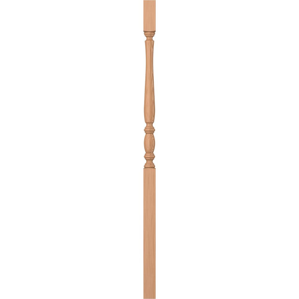 L.J. Smith Stair Systems LJP-2405-AL 42 42-in x 1.25-in Unfinished Alder Square Top Stair Baluster