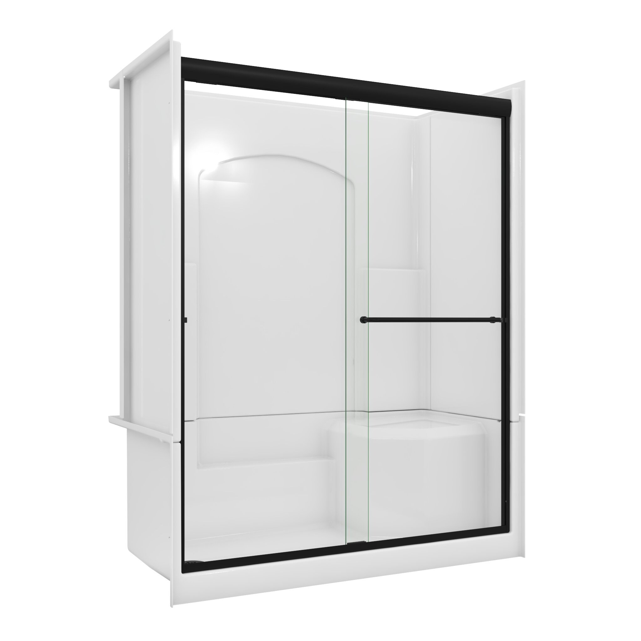 Laurel Mountain L3660SH1S4PRWM3 Alcove-Shower-Kit - View #3
