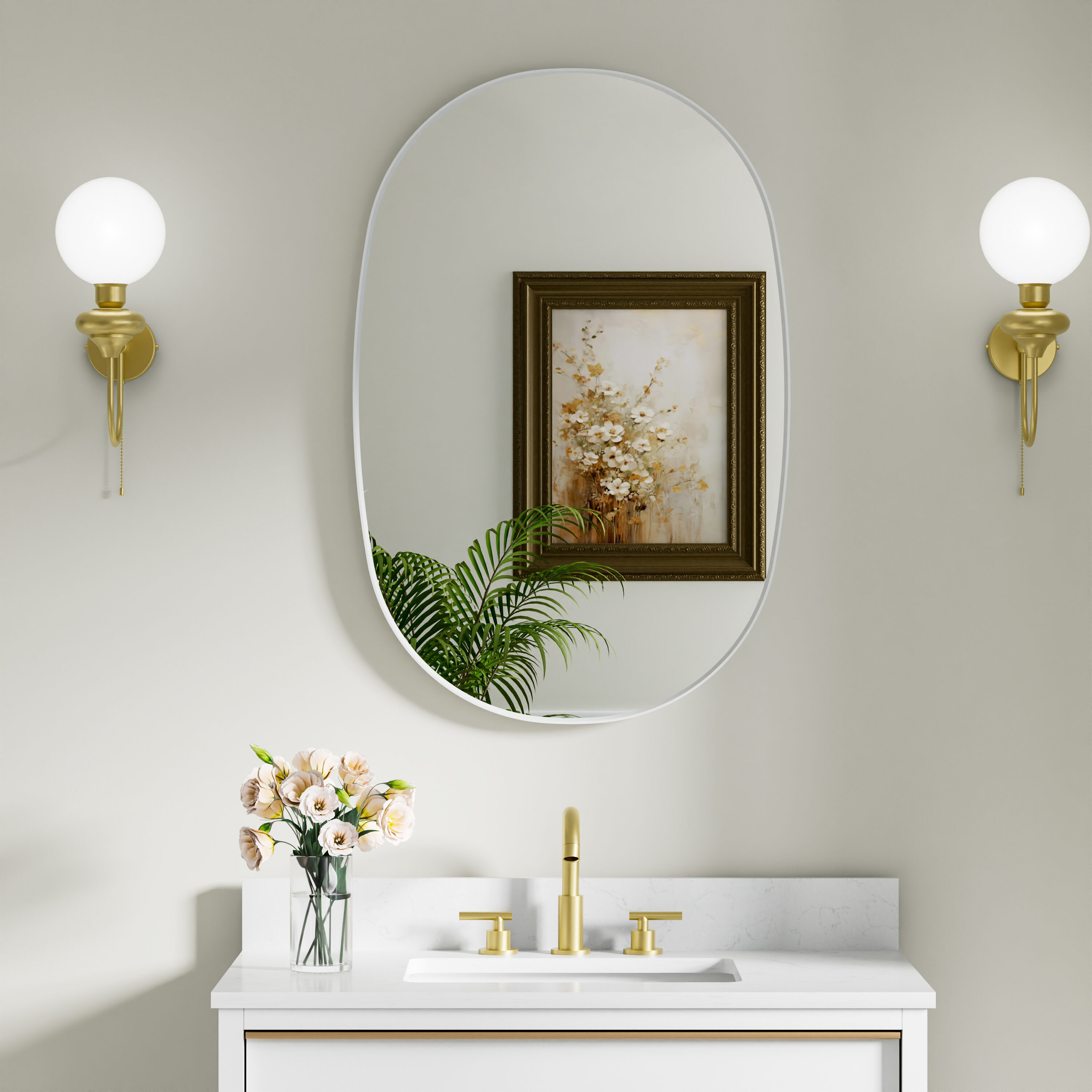 Forclover HYFE-7803CA Framed-Bath-Mirrors - View #2