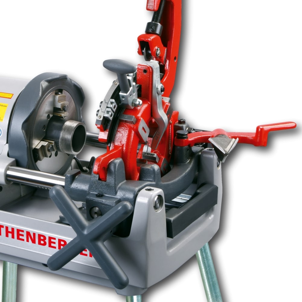ROTHENBERGER COMPACT THREADING MACHINE, CORDED, 120V/50 TO 60HZ, ½ TO 2 IN  DIA, 1 HP, 40 RPM - Pipe Threading & Cutting Machines - ROT63004