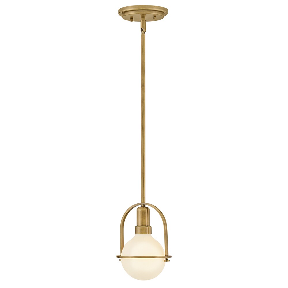 Hinkley 53771HB Somerset 1 -Light 6.25-in Polished Brass Semi Flush Mount Light