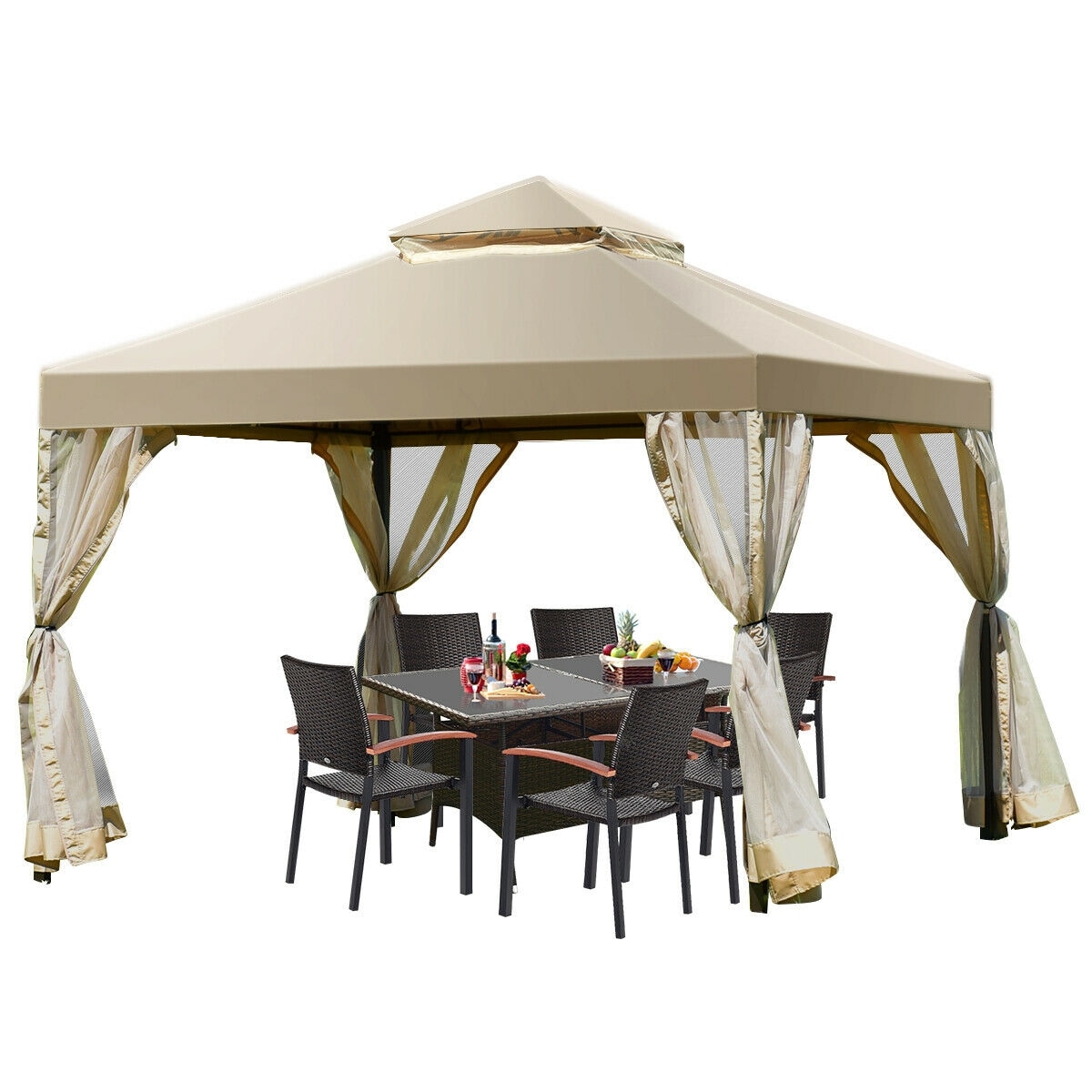 Forclover HBV-P3345 Wood-Resin-Gazebos - View #5