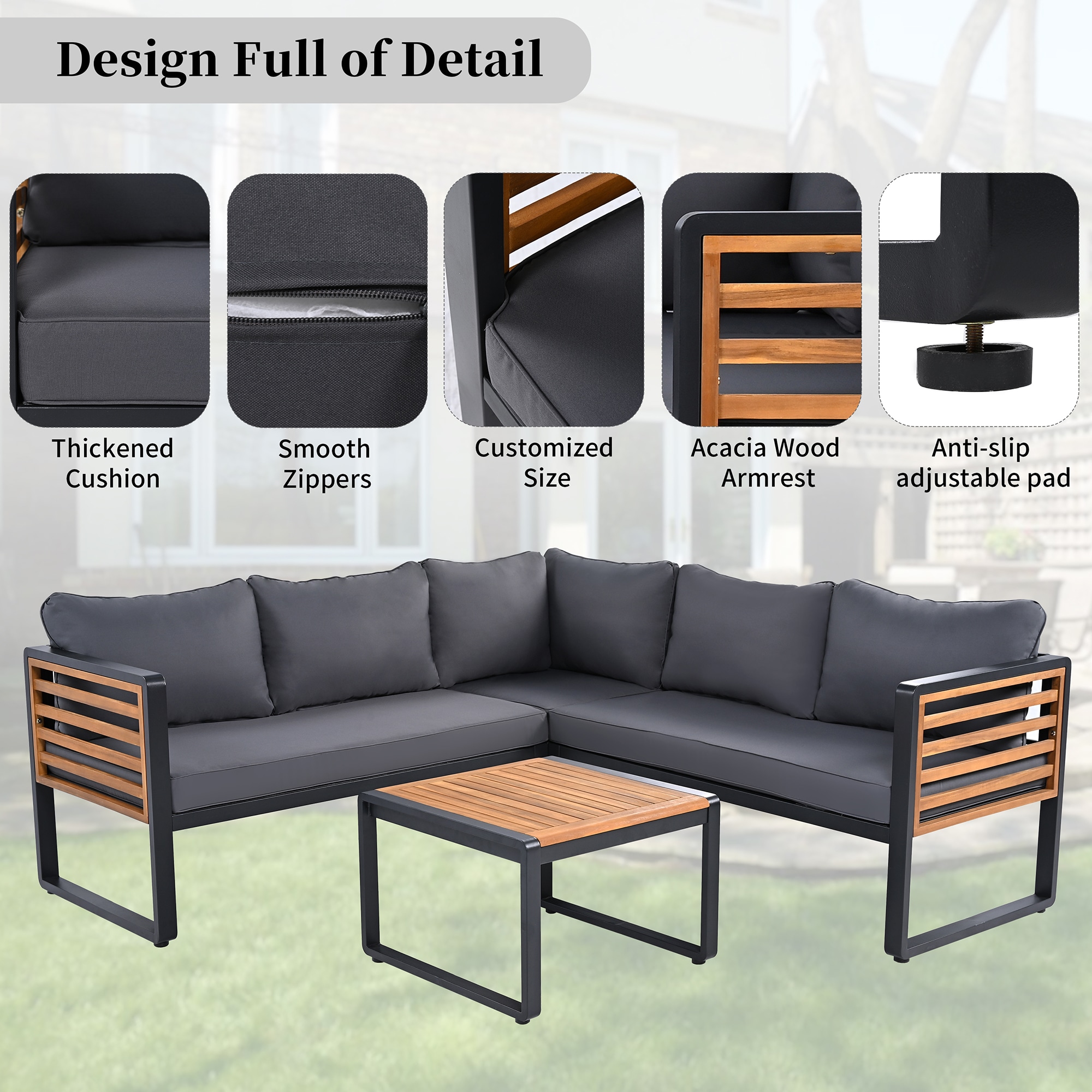 SINOFURN SYA300008NY Patio-Sofas-Daybeds - View #4