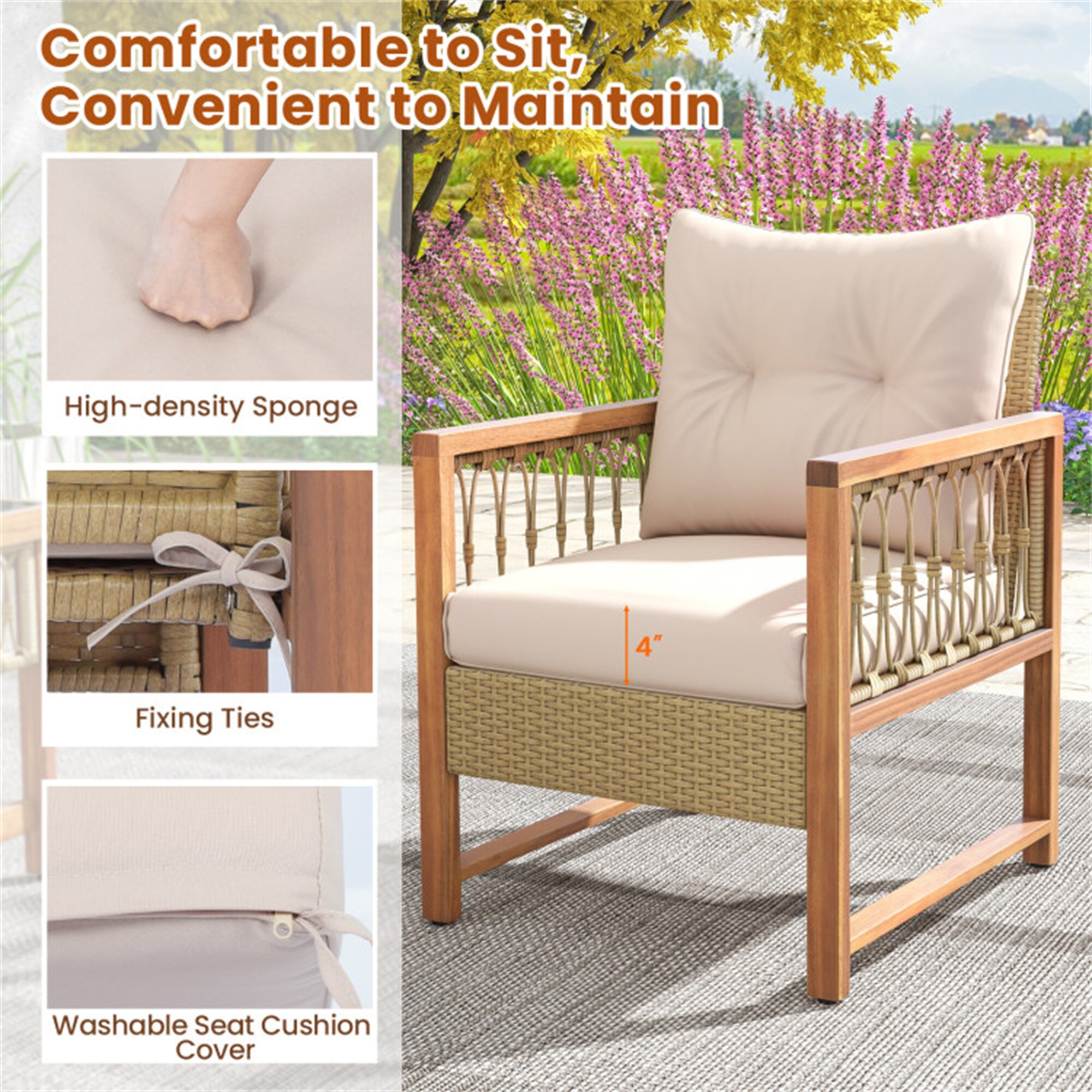BABOOM BOM-70818BN-CO Patio-Conversation-Sets - View #9