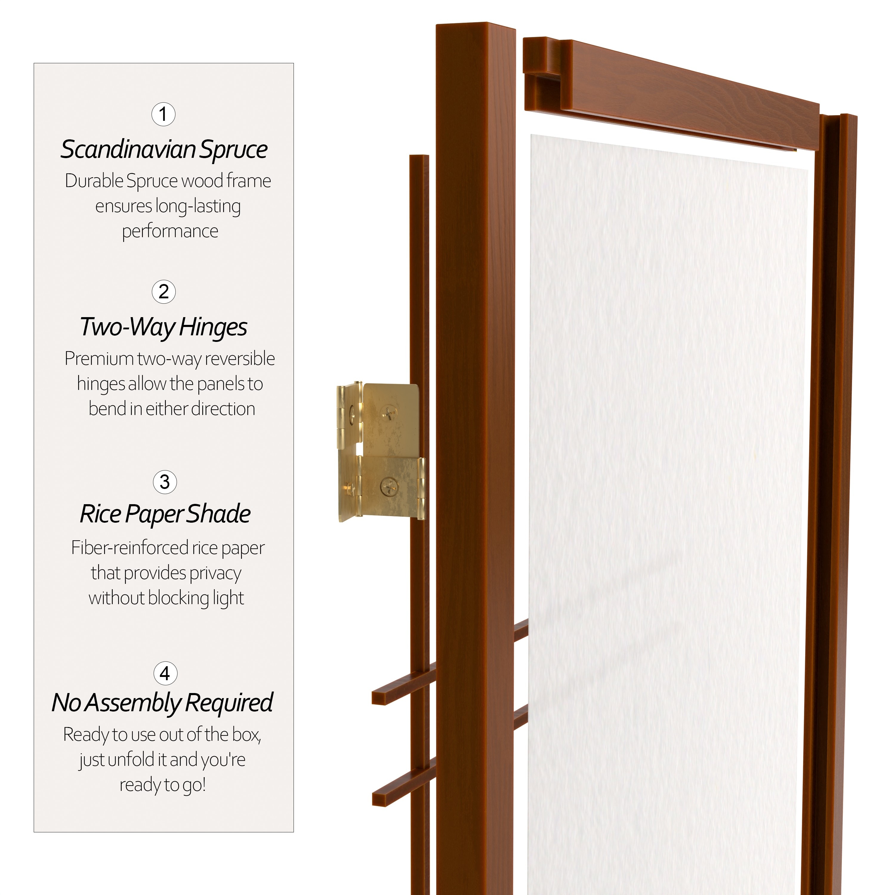 Red Lantern SSCDBLX-5P-WAL Indoor-Privacy-Screens - View #3