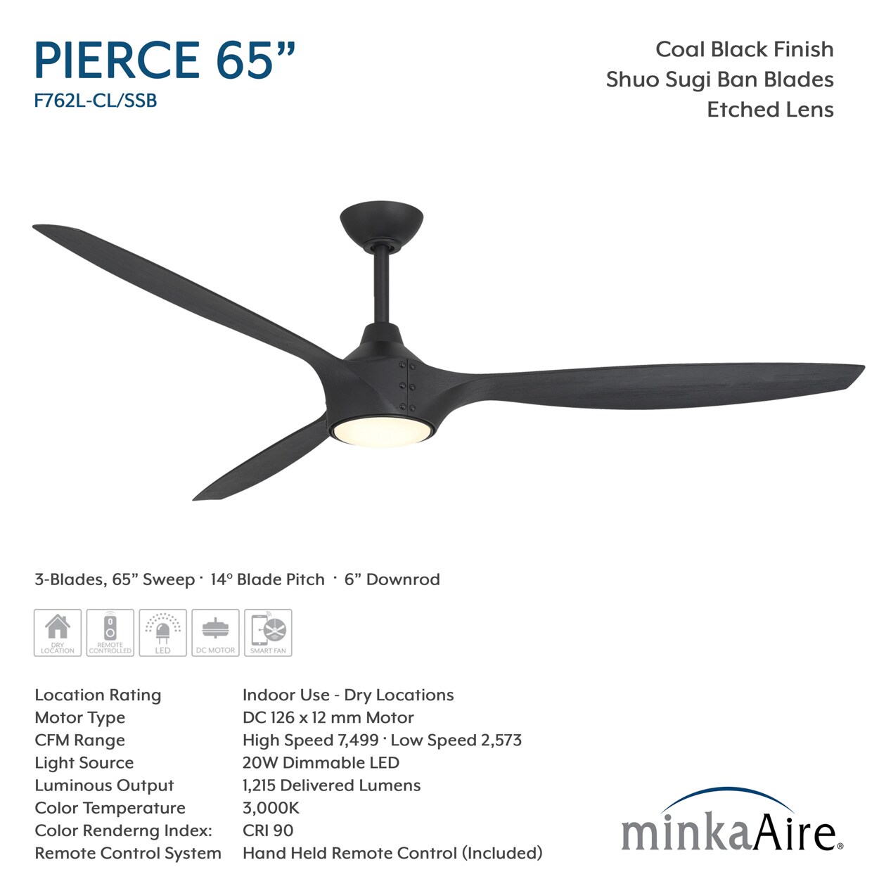 Minka Aire F762L-CL/SSB Ceiling-Fans - View #7