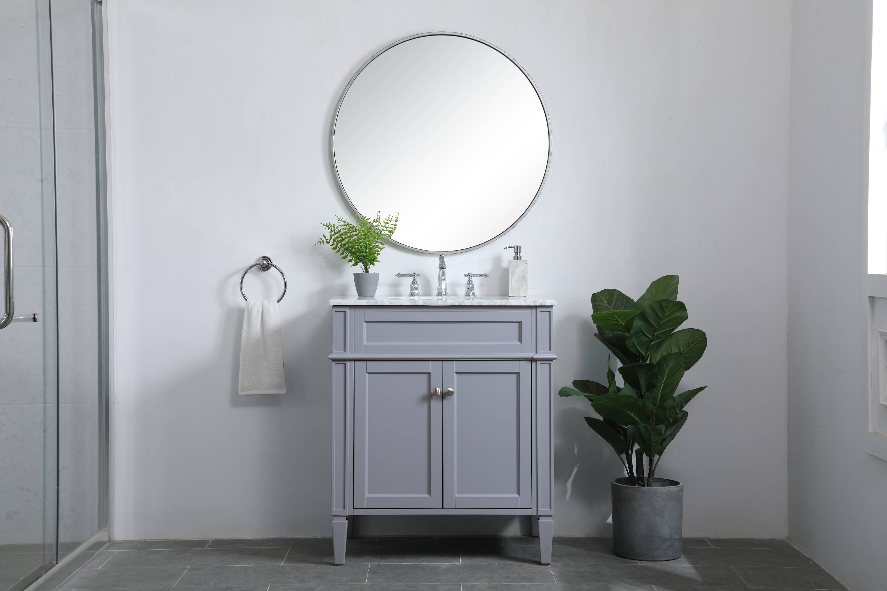 Elegant Decor HF37590GR Bath-Vanity-Combo - View #6
