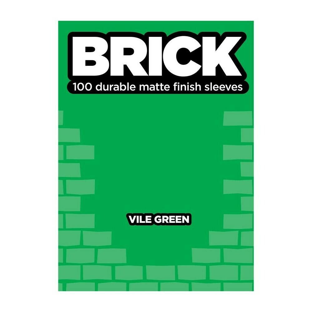 Legion Supplies LGNBRKGRN Deck Protector Brick Vile Green Card Sleeves44; 100 Per Pack
