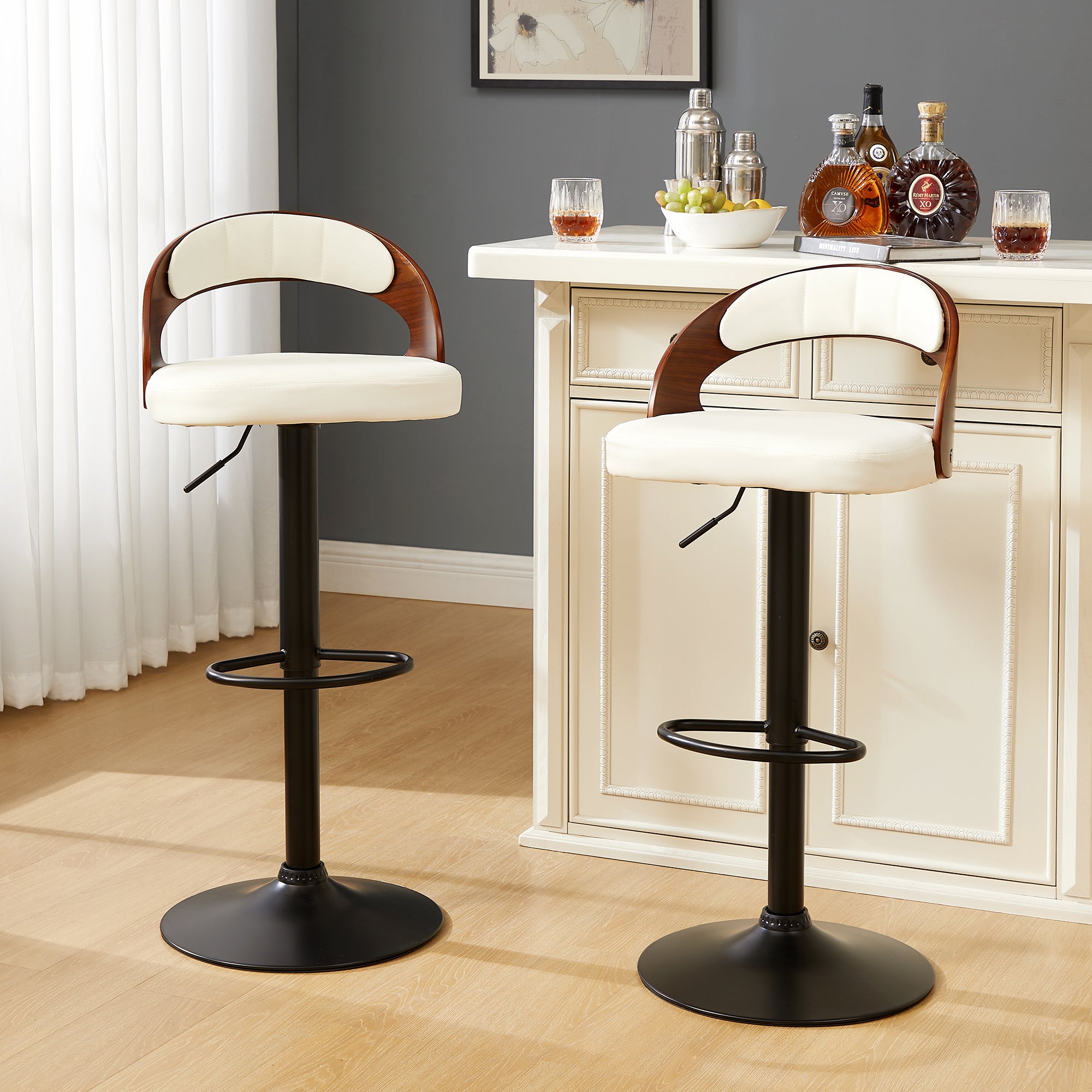 Vecelo LOE-C18-WHT stools - View #2