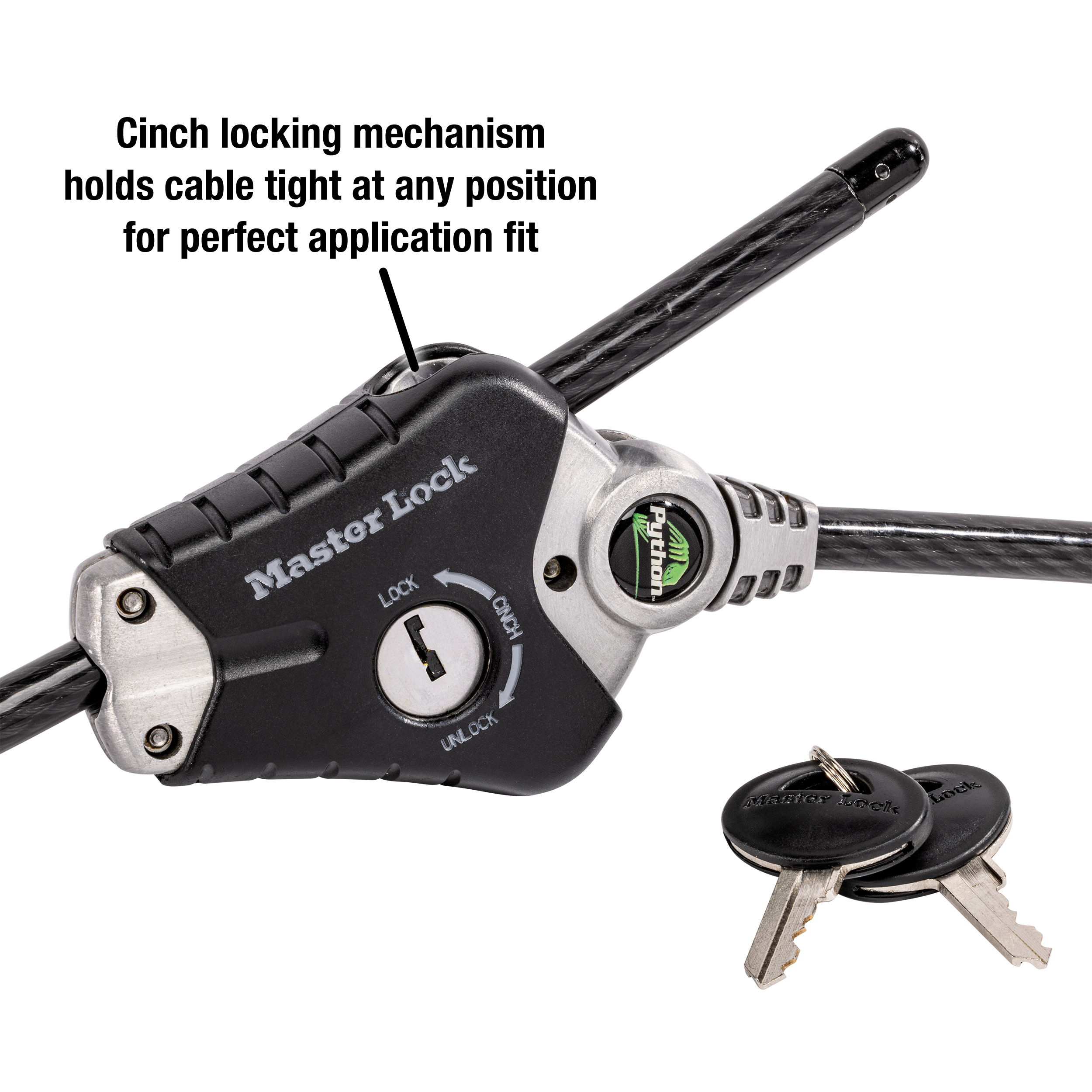 Master Lock Cable Lock Python Adjustable 8417D