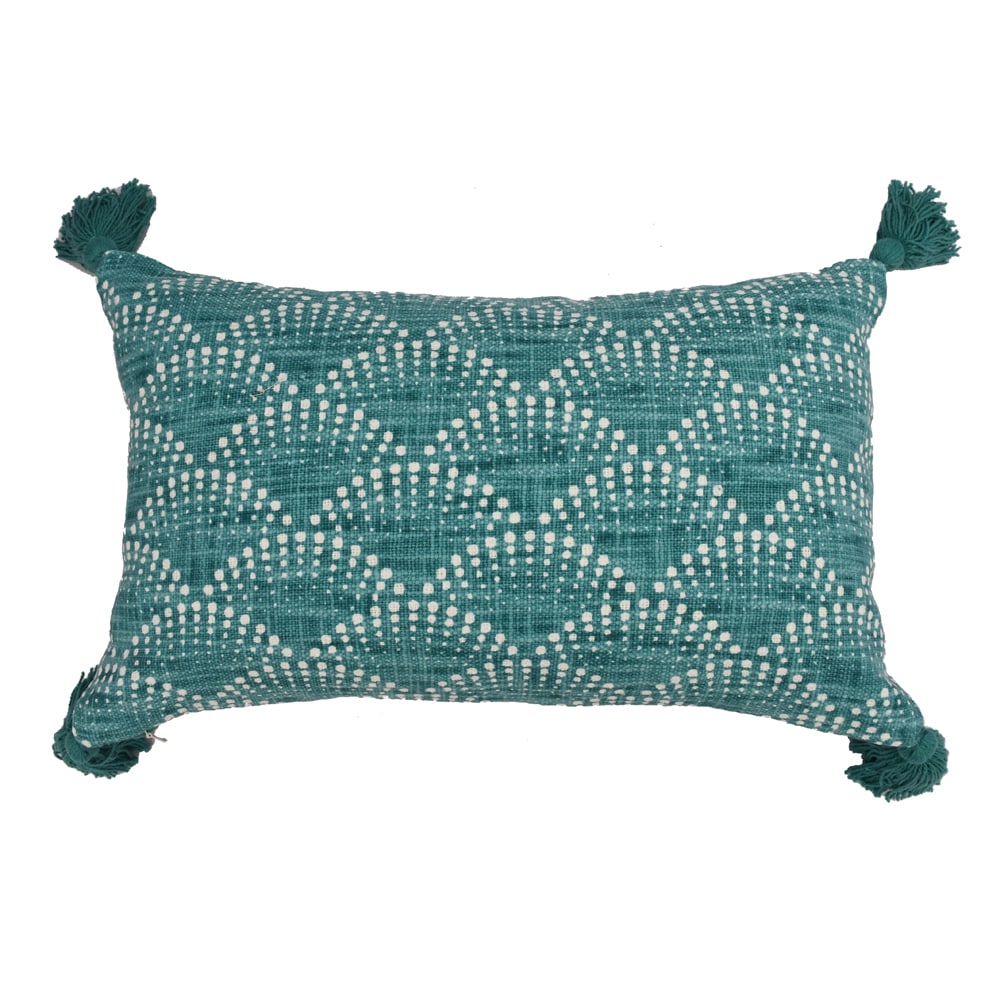 Waverly Curative 12 x 21 Blue Indoor/Outdoor Washable Throw Pillow 